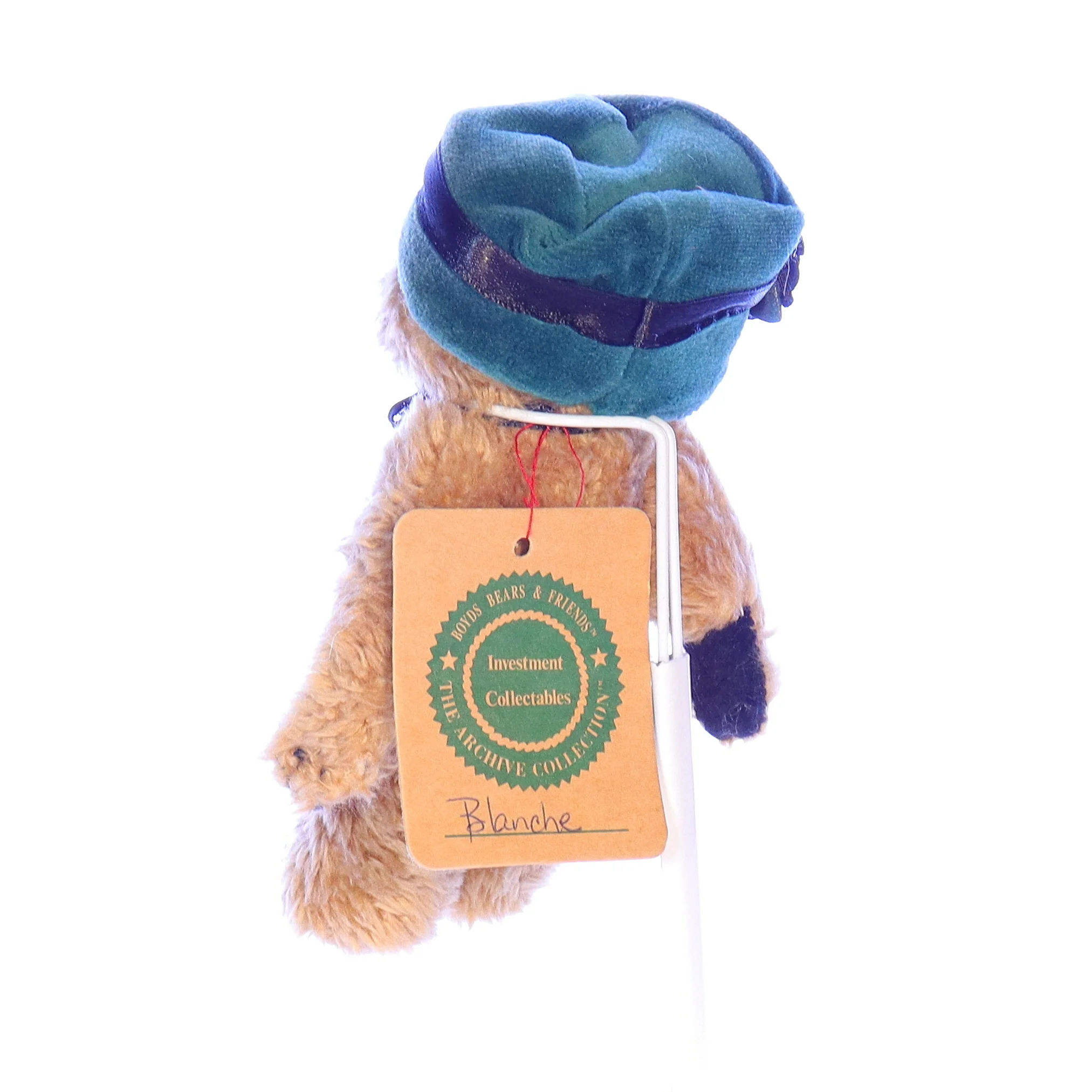 Boyds Bears Collection Plush with Tags Fancy Hat Blanche 1990 6" - Image 4