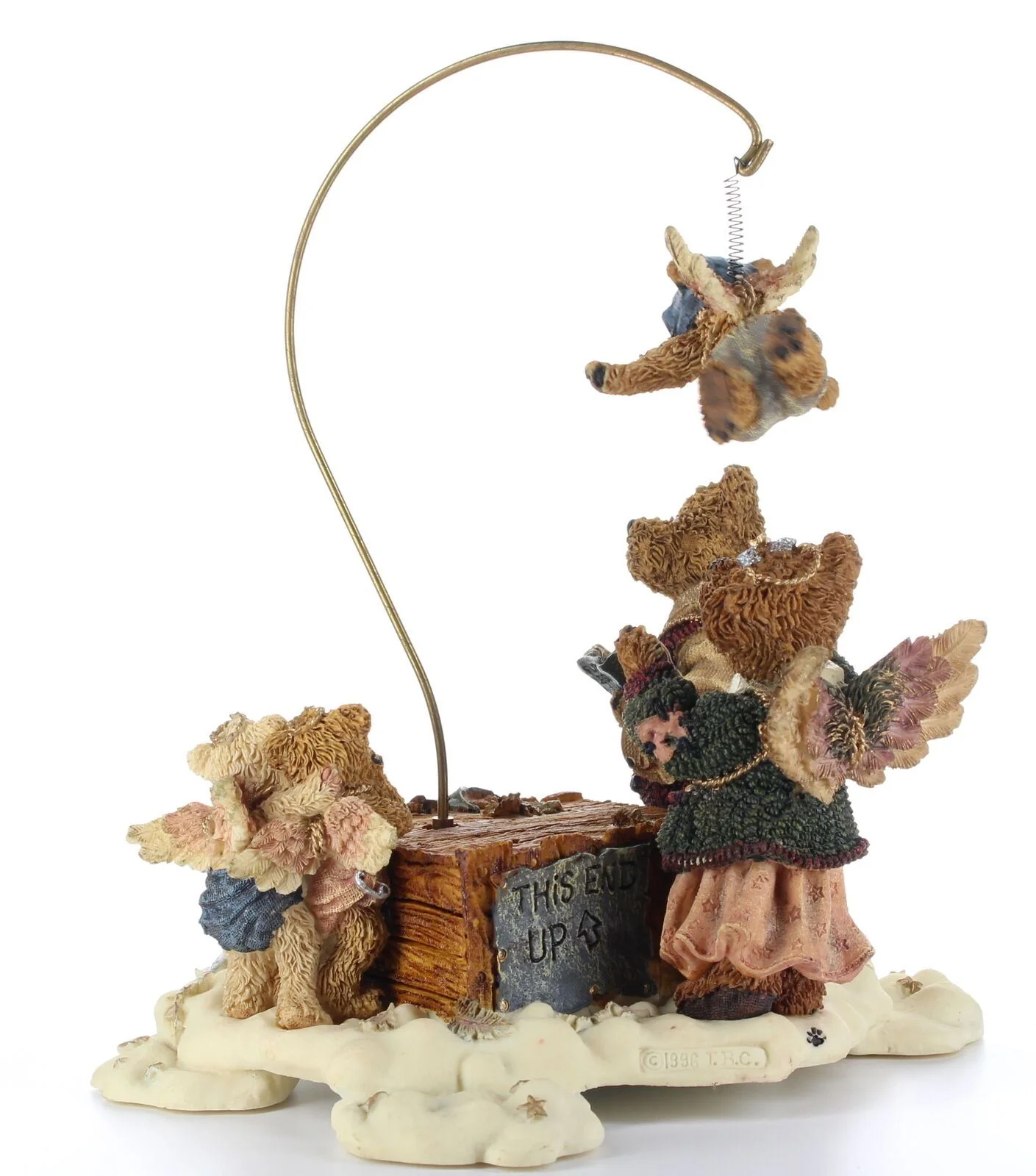 Boyds Bears Bearstone Figurine Limited Edition Movement Music The Flying Lesson - Image 4