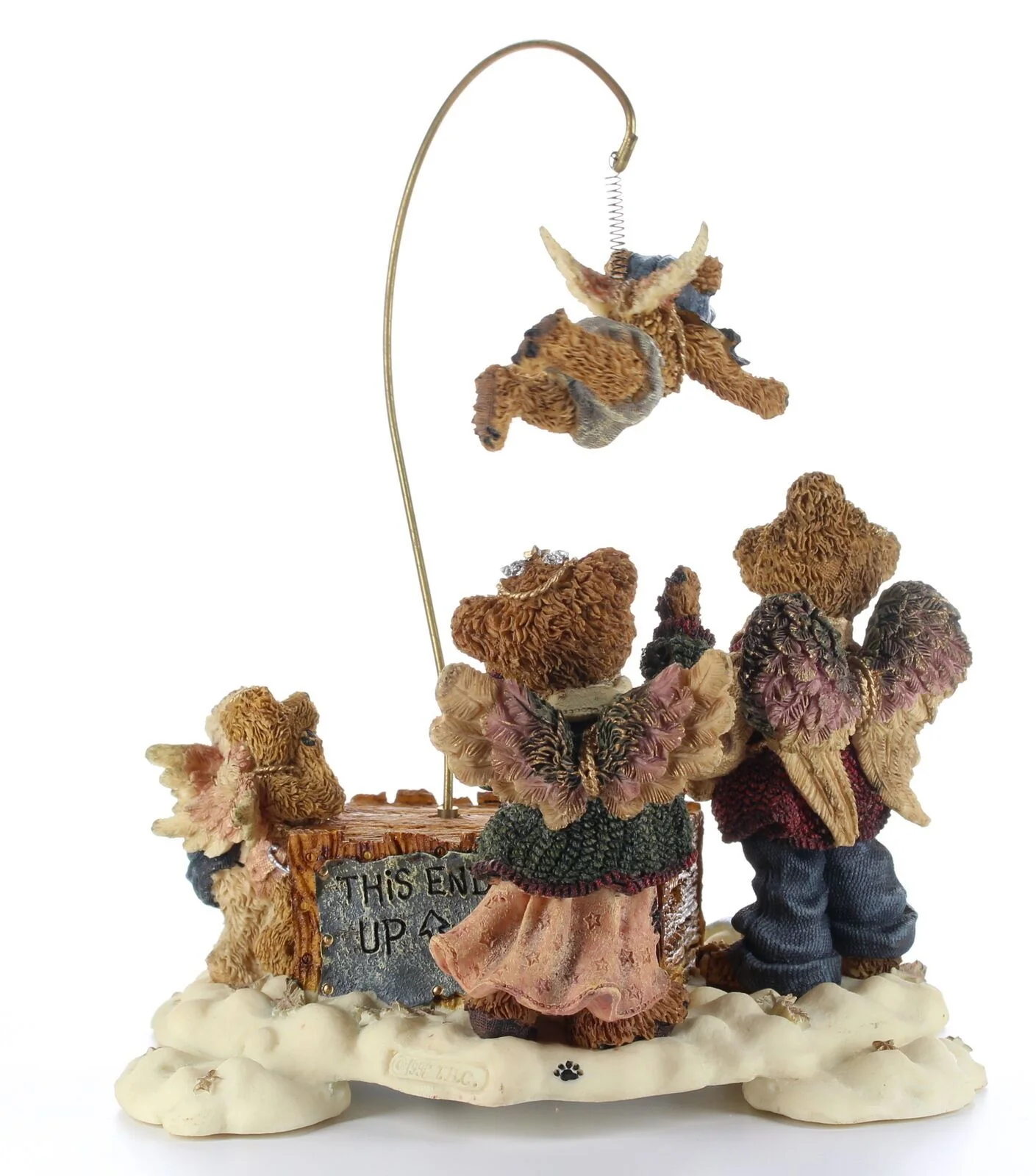Boyds Bears Bearstone Figurine Limited Edition Movement Music The Flying Lesson - Image 5