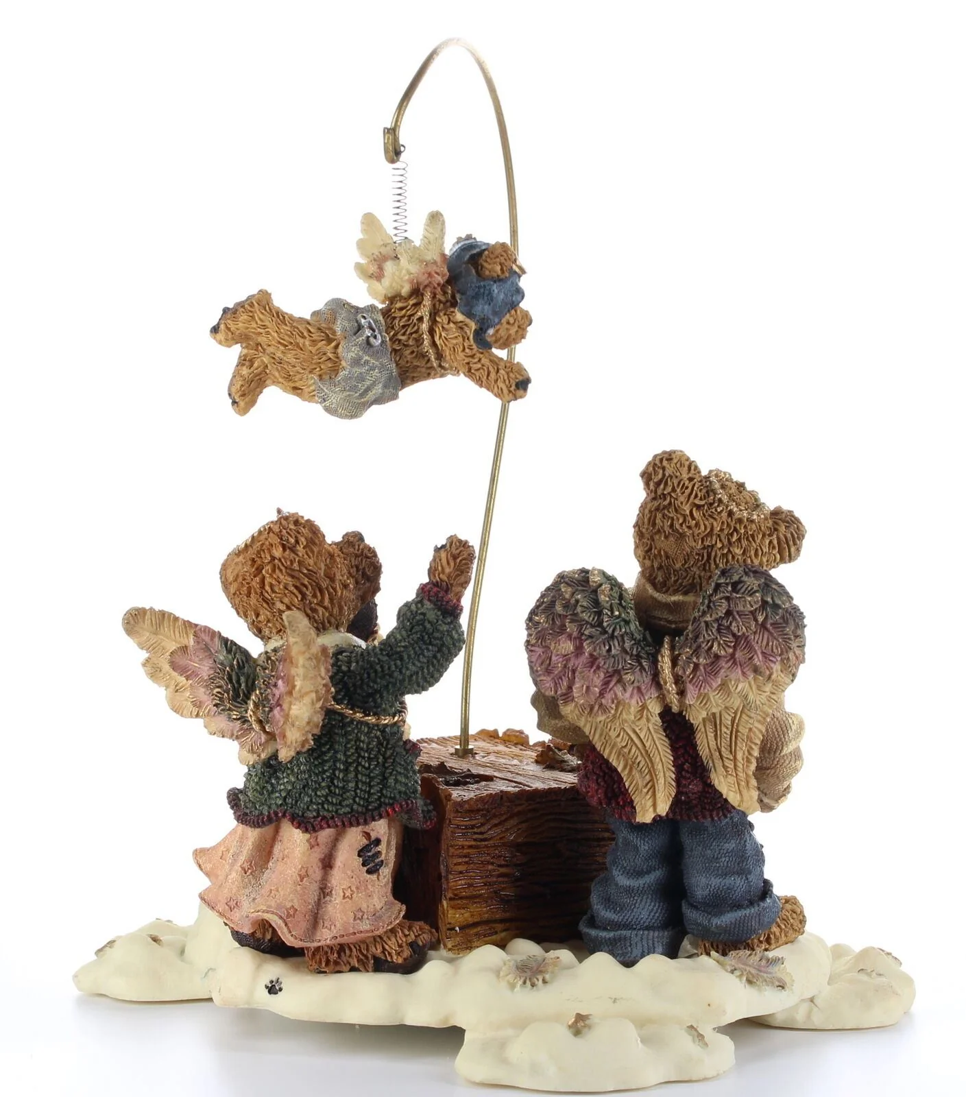 Boyds Bears Bearstone Figurine Limited Edition Movement Music The Flying Lesson - Image 6