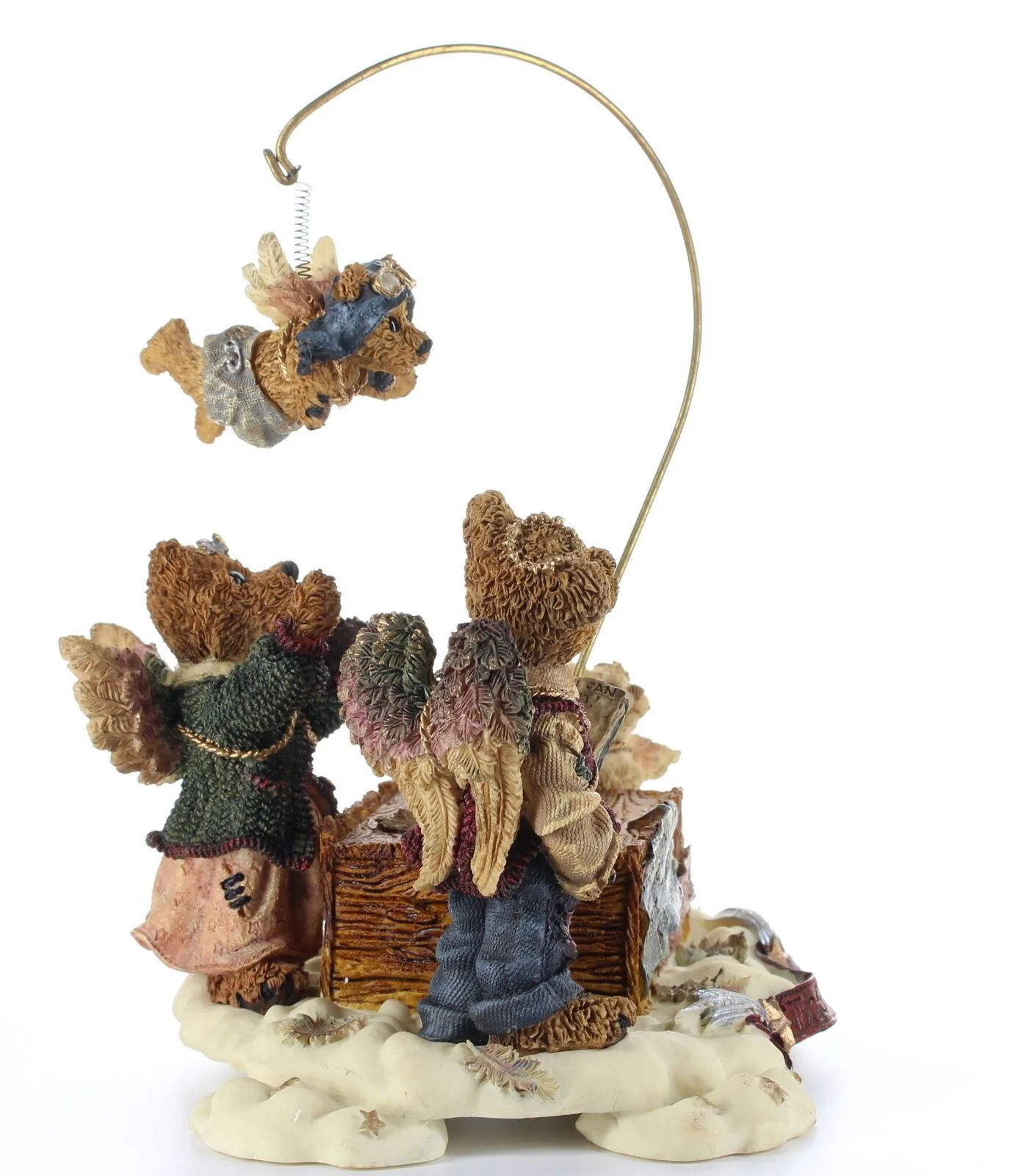 Boyds Bears Bearstone Figurine Limited Edition Movement Music The Flying Lesson - Image 7