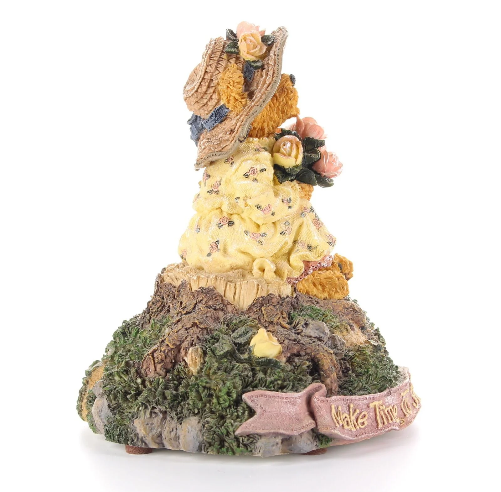 Boyds Bears Bearstone Figurine Summer Music Box Miss Stopawhyle Making Time - Image 7