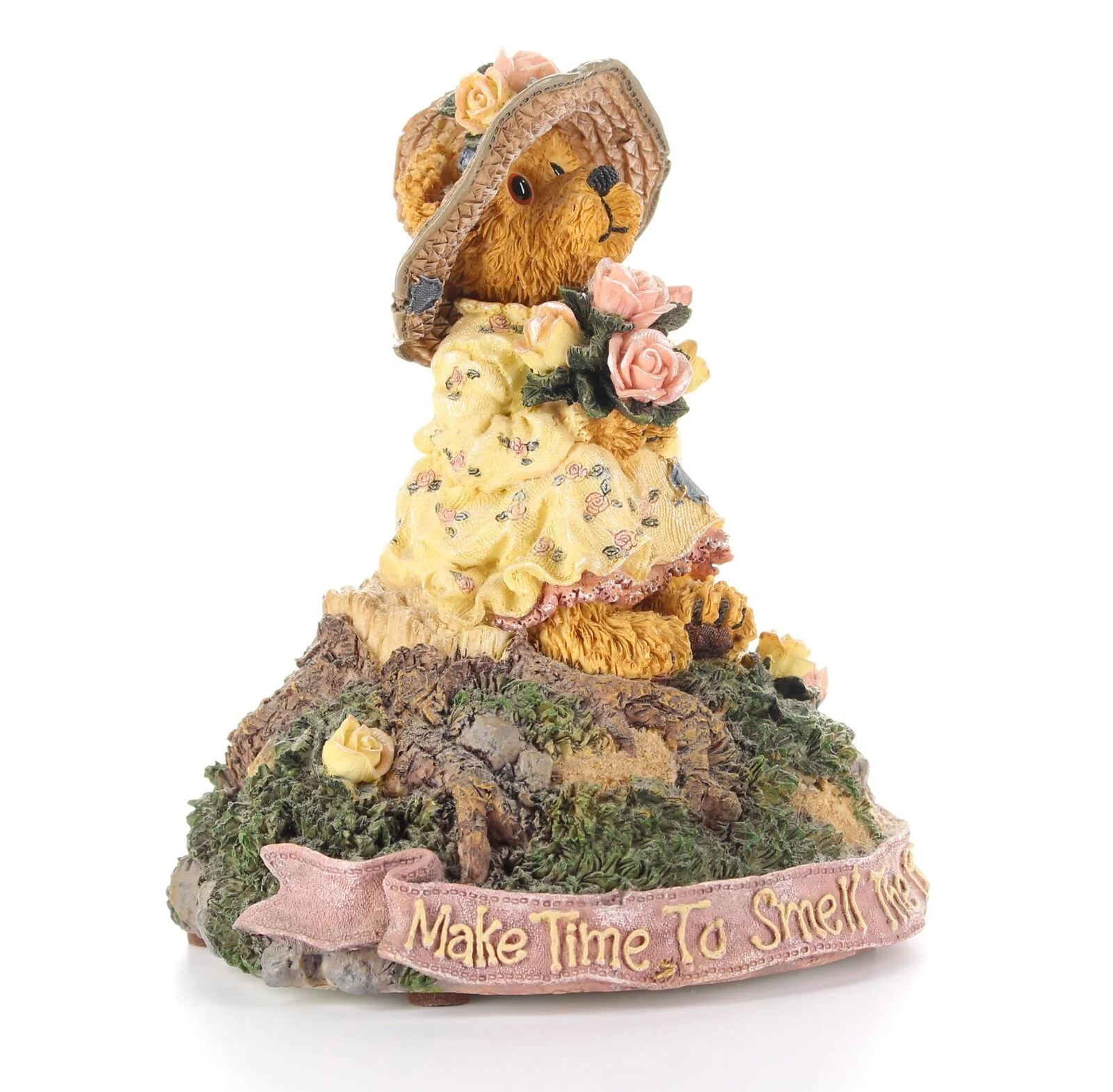 Boyds Bears Bearstone Figurine Summer Music Box Miss Stopawhyle Making Time - Image 8