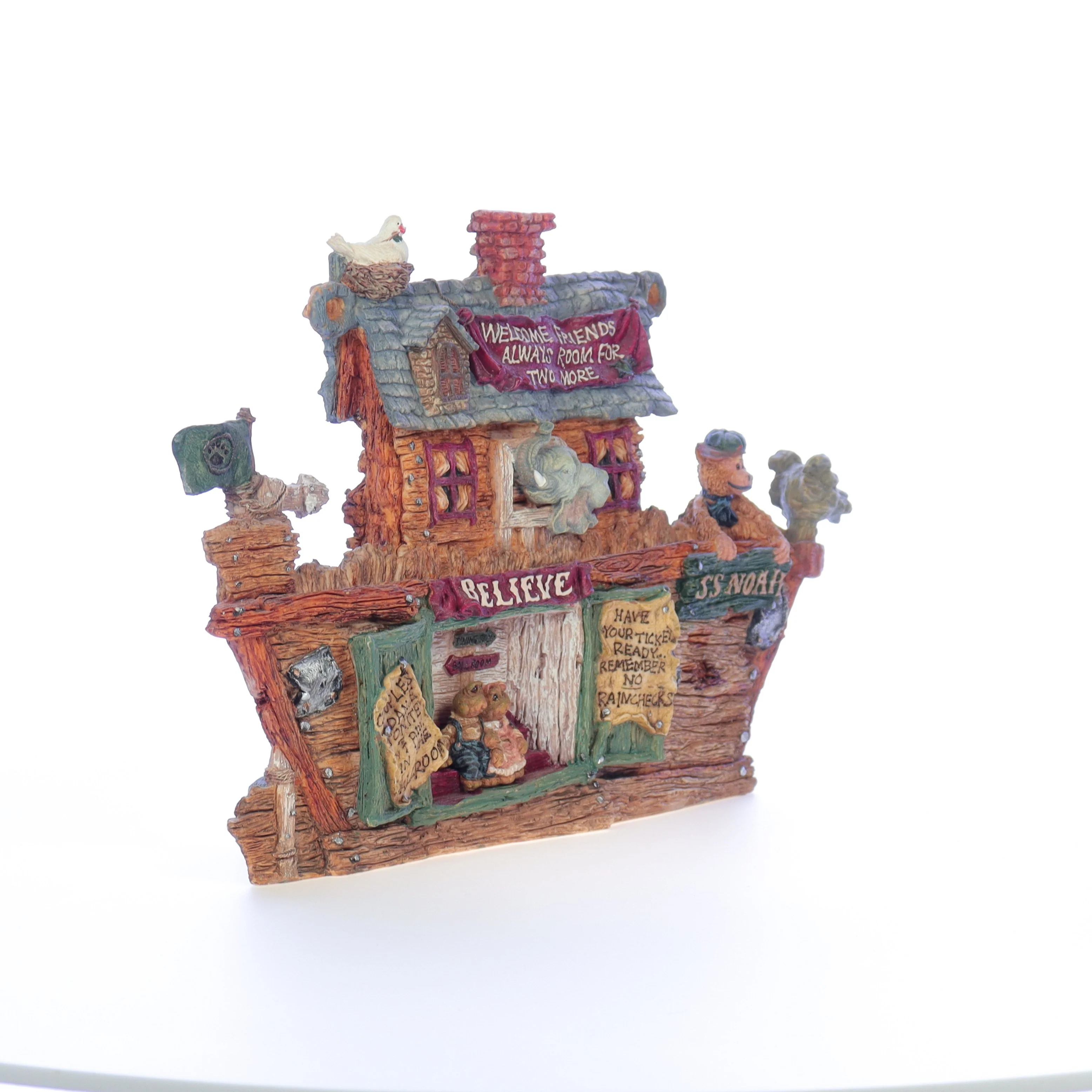 The Bearstone Collection Vintage 1999 Resin Figurine S.S. Noah ... The Ark 2450 - Image 8