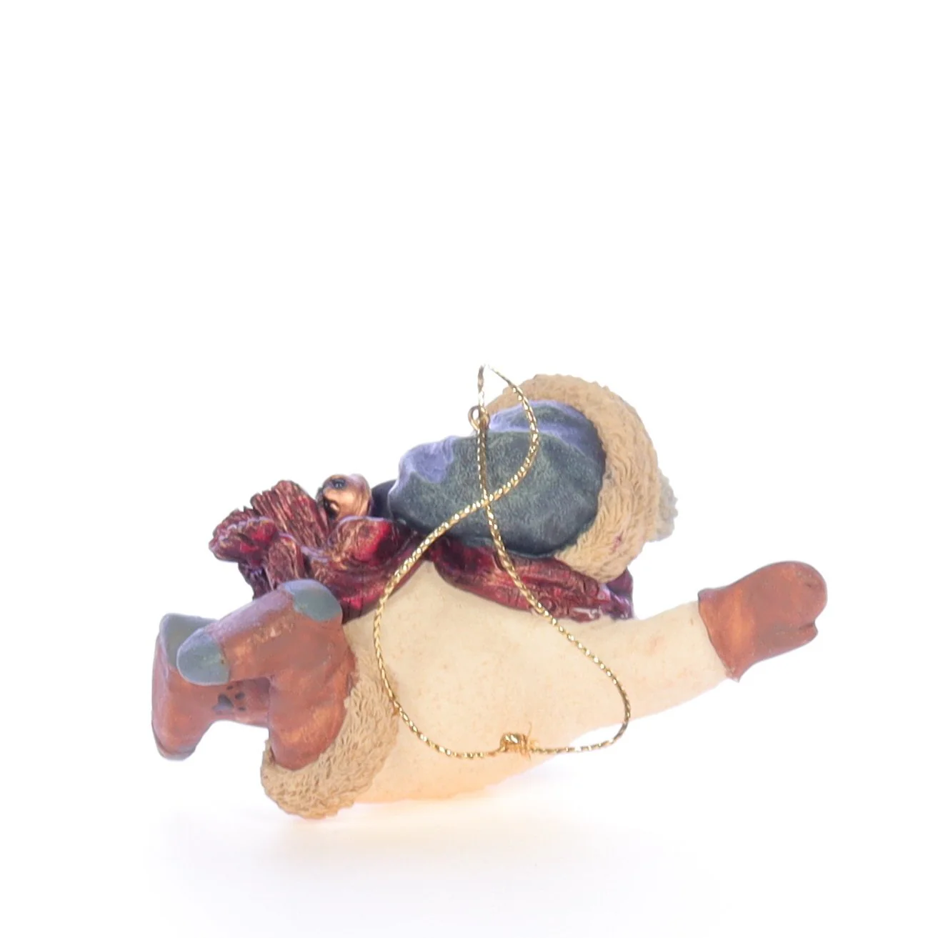 The Folkstone Collection Vintage 1996 Resin Figurine Chilly with Wreath 2564 - Image 5