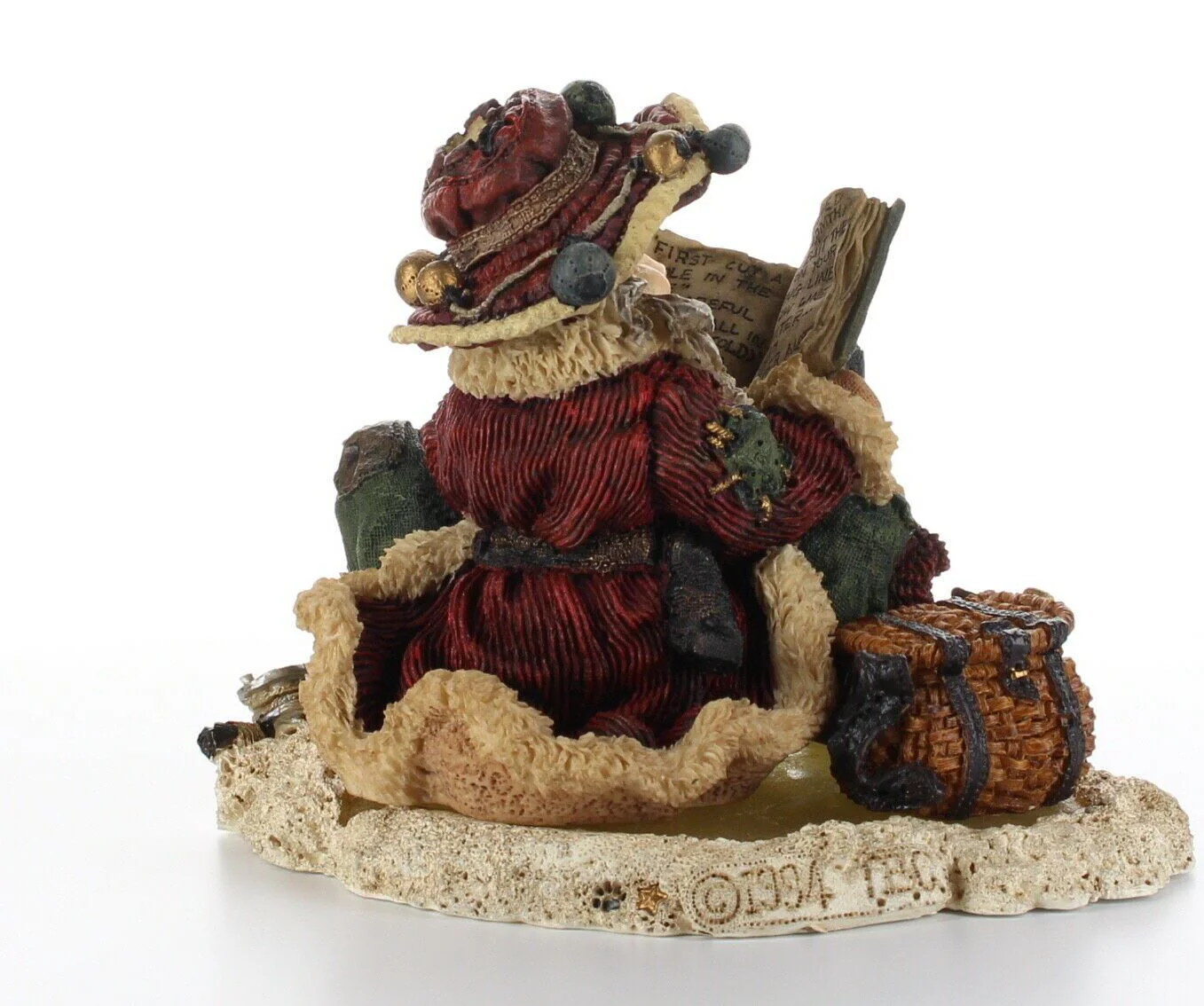 Boyds Bears & Friends Bearstone Christmas Resin Figurine Nick on Ice 3001 No Box - Image 6