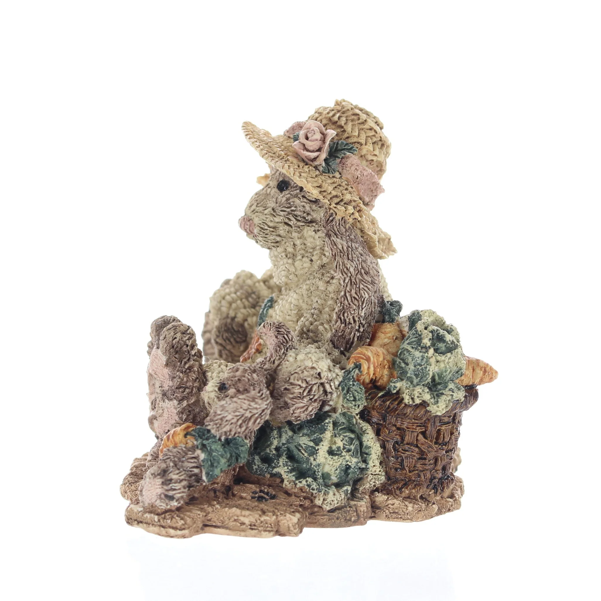 The Bearstone Collection Vintage 1993 Resin Figurine Bunnies W/Carrots 2229 - Image 3