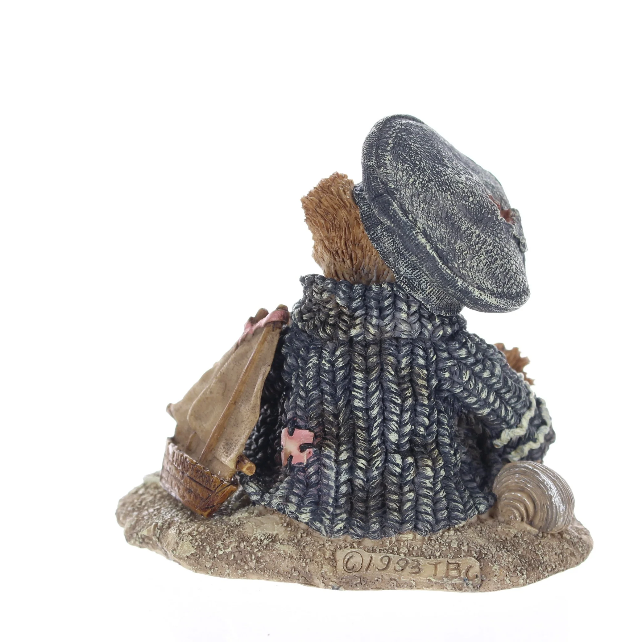 The Bearstone Collection Vintage 1993 Resin Figurine Christian By The Sea 2012 - Image 5