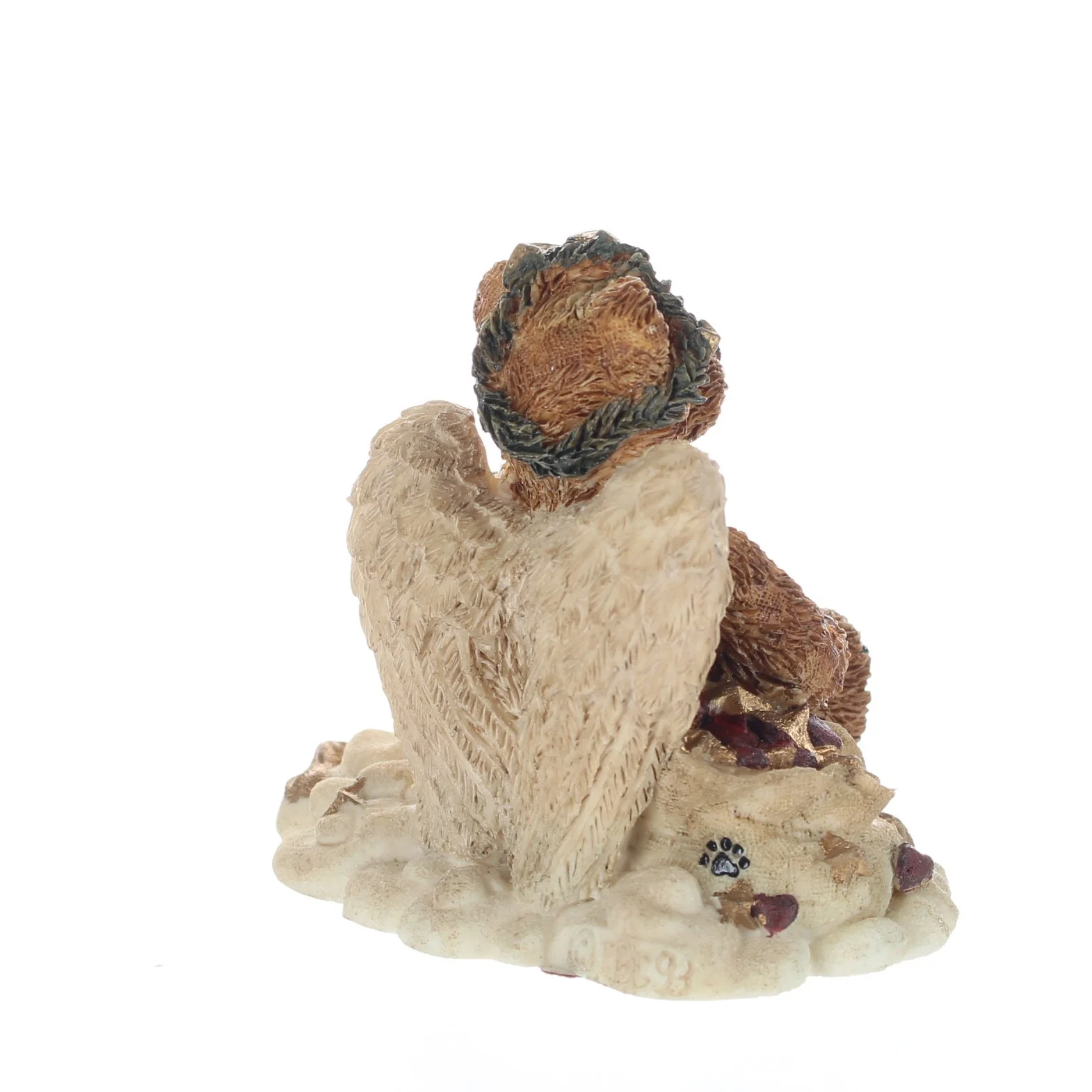 The Bearstone Collection Vintage 1994 Resin Figurine Clarence Angel Bear (RUST) - Image 6