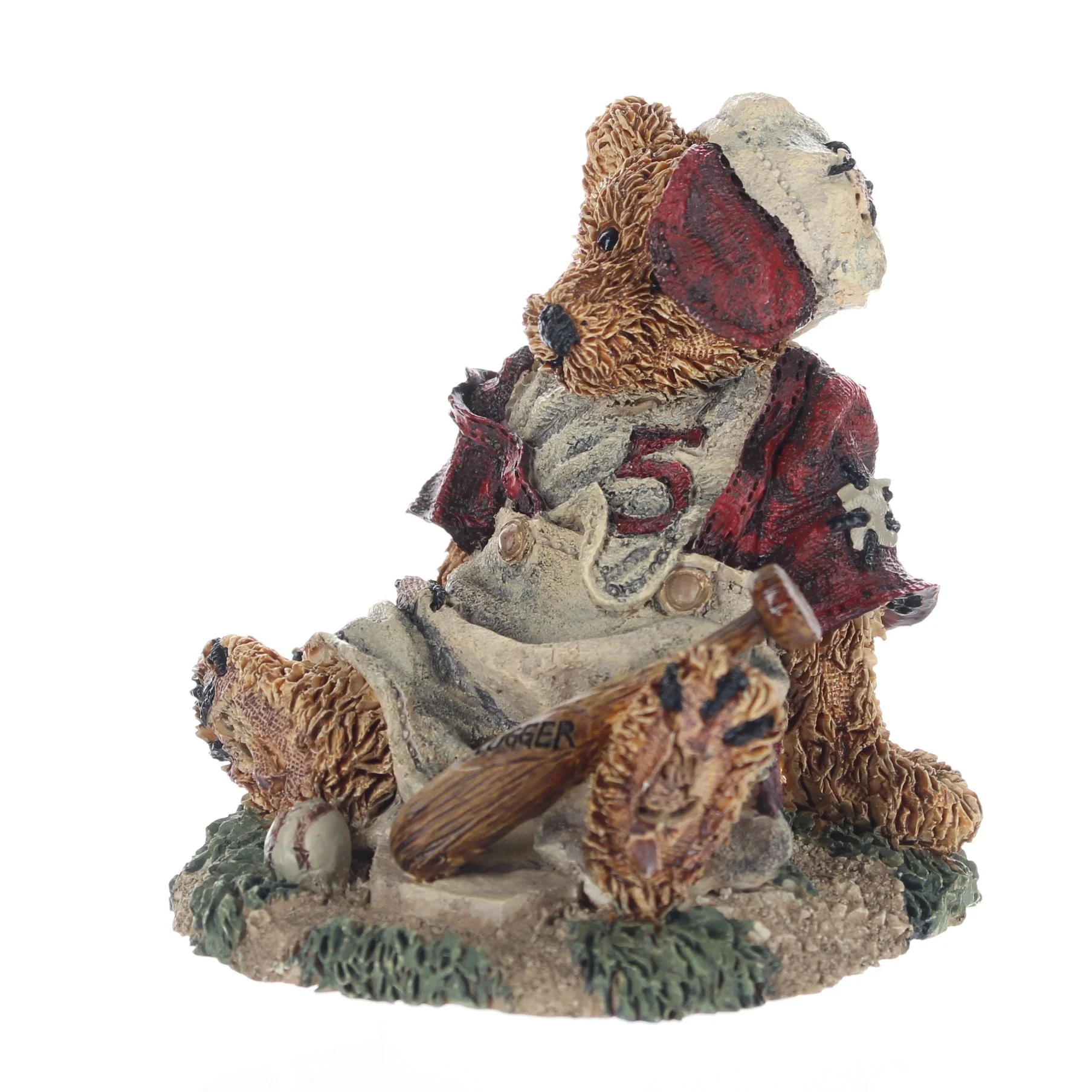 The Bearstone Collection Vintage 1993 Resin Figurine Homer/Baseball Bear 2225 - Image 2