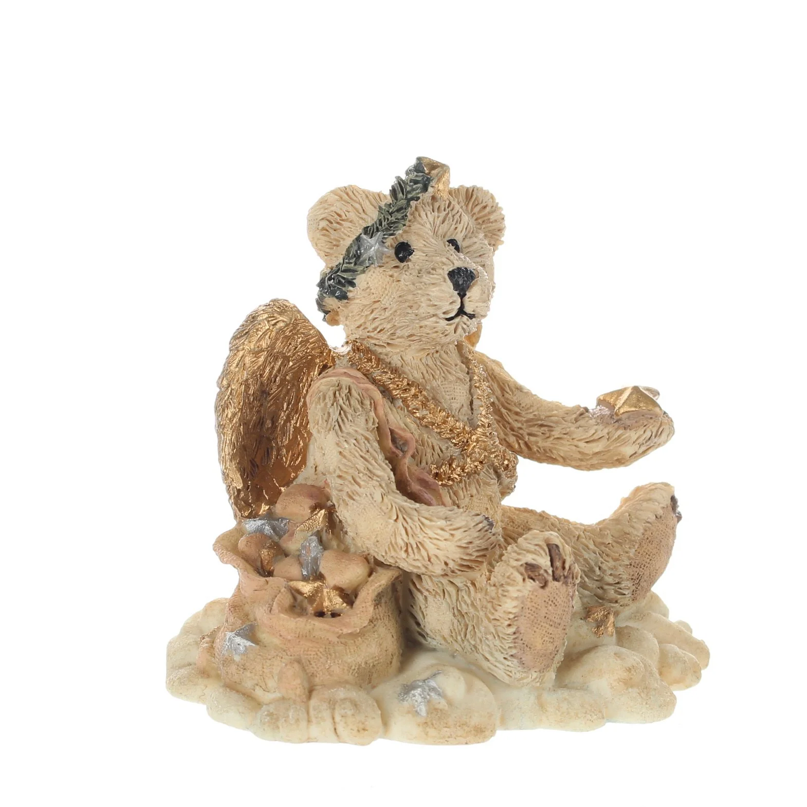 The Bearstone Collection Vintage  Resin Figurine Juliette Angel Bear (IVORY) - Image 8