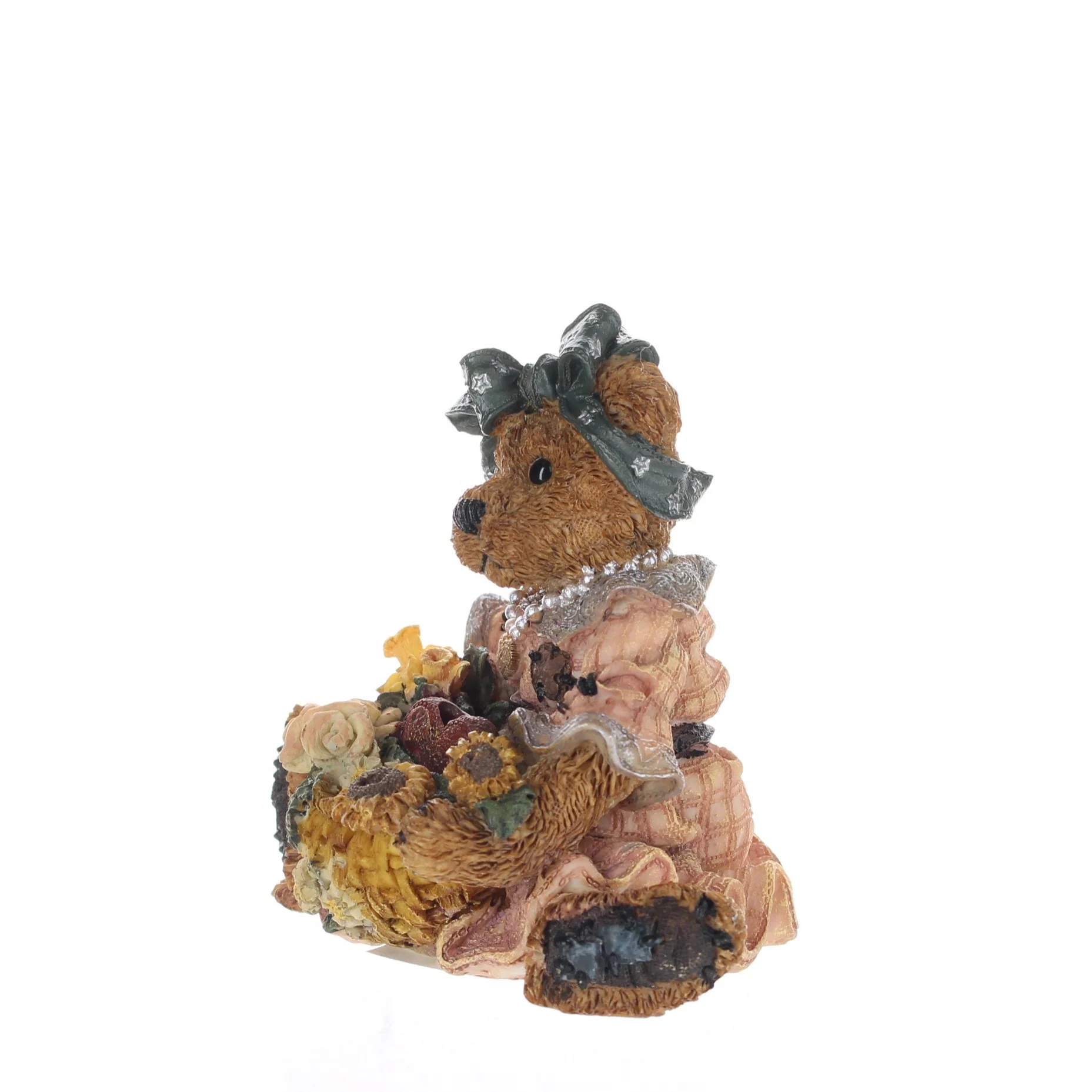 The Bearstone Collection Vintage  Resin Figurine Justinaâ€¦The Message "Bearer" - Image 2