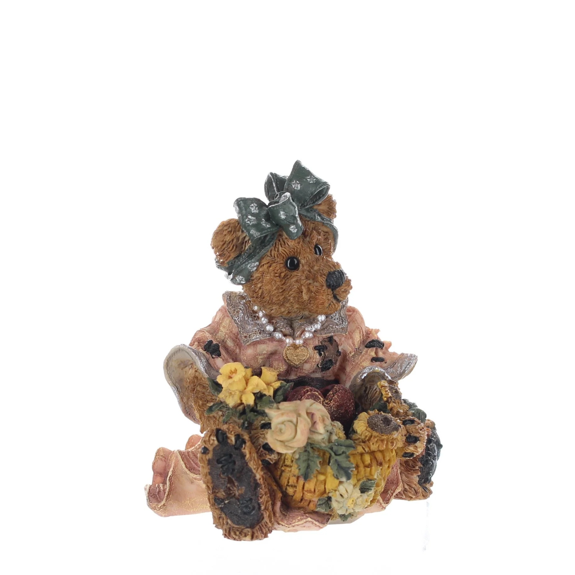 The Bearstone Collection Vintage  Resin Figurine Justinaâ€¦The Message "Bearer" - Image 8