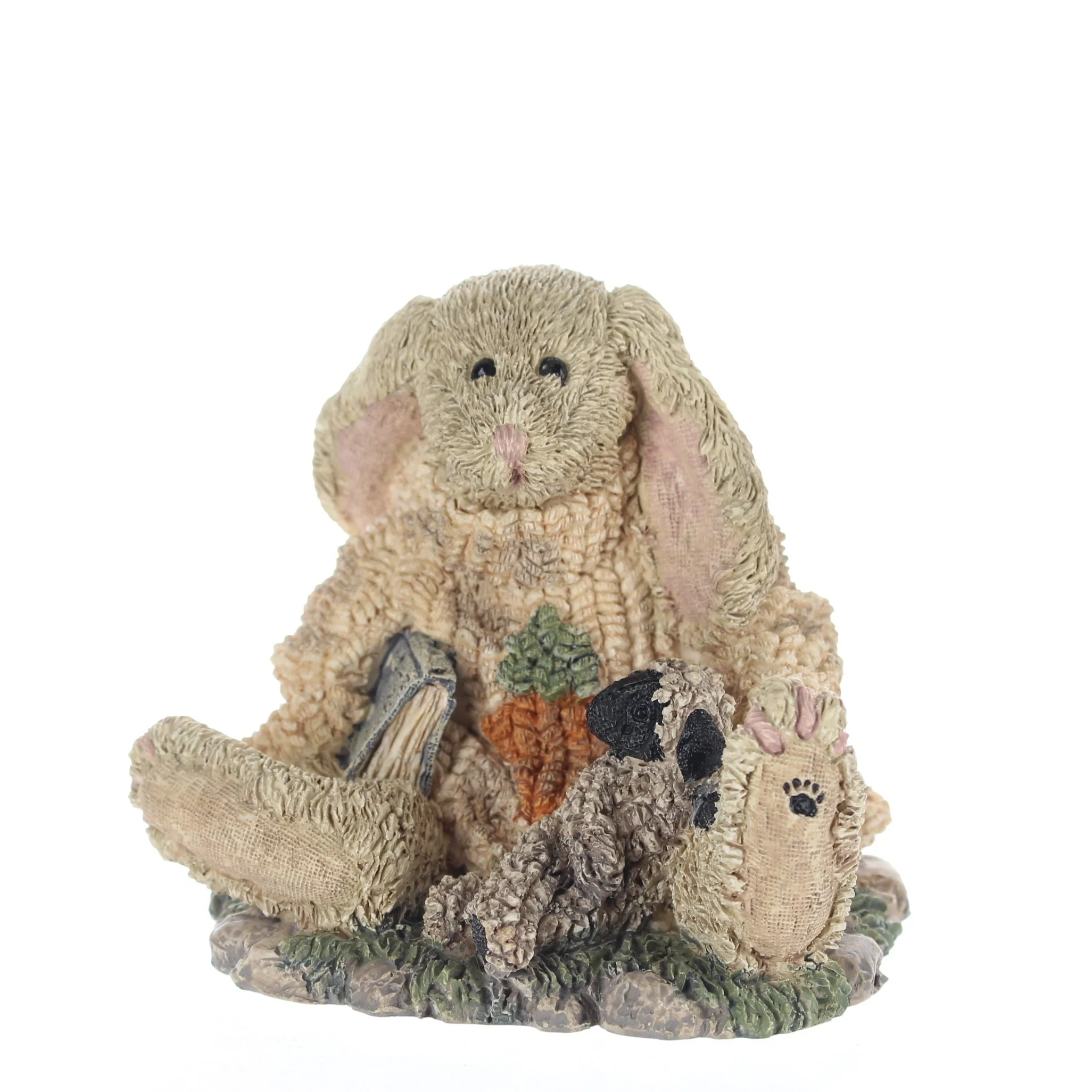 The Bearstone Collection Vintage 1993 Resin Figurine Lop Rabbit W/Lamb 2011