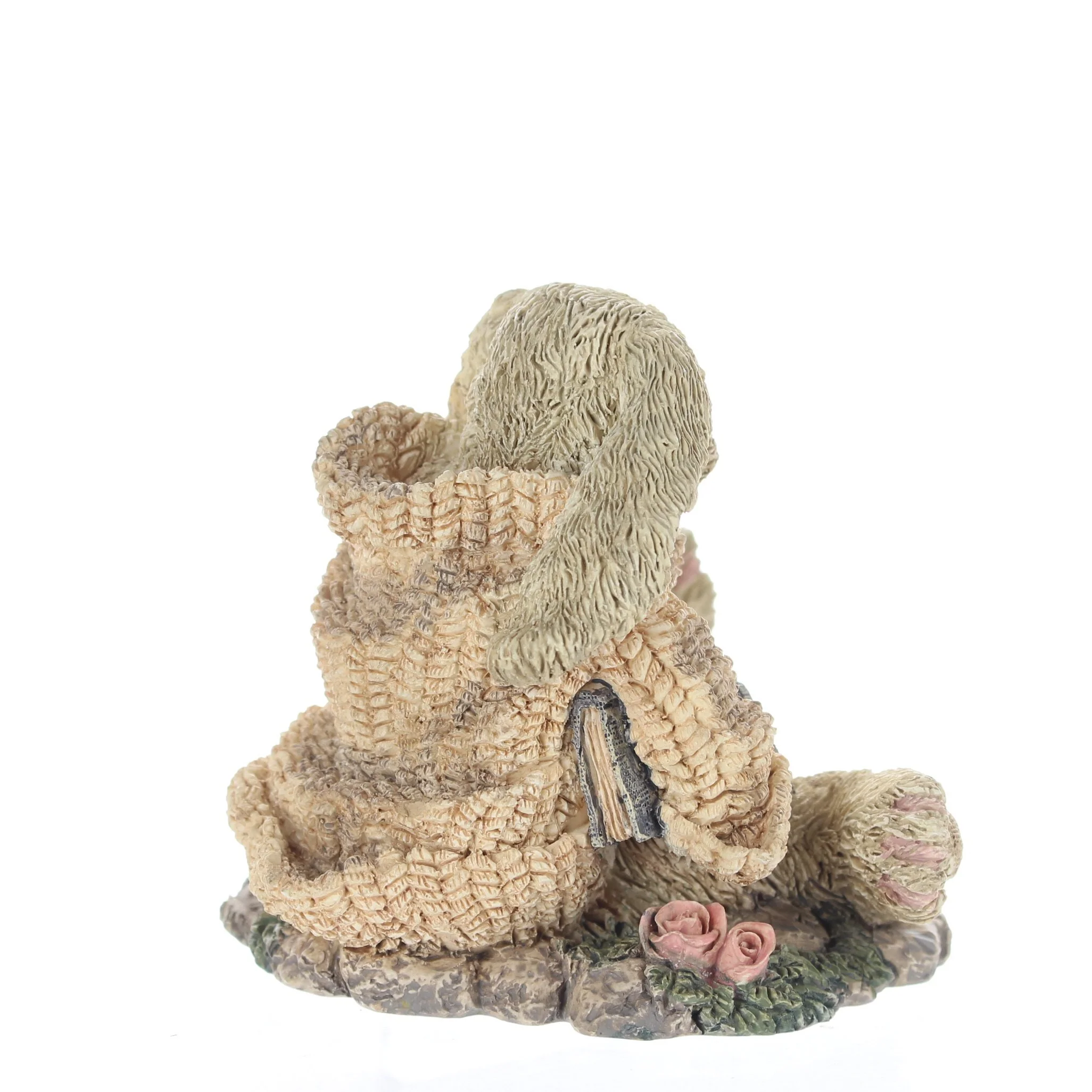 The Bearstone Collection Vintage 1993 Resin Figurine Lop Rabbit W/Lamb 2011 - Image 6