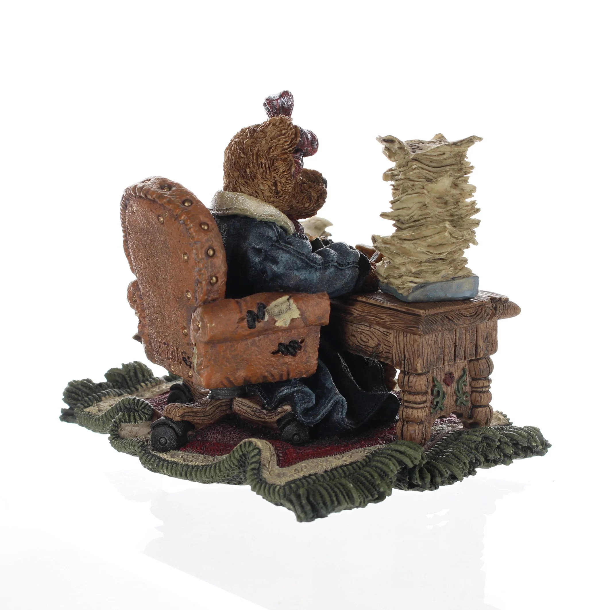 The Bearstone Collection Vintage 1995 Resin Figurine Ms. Grizâ€¦Monday Morning 2276 - Image 6