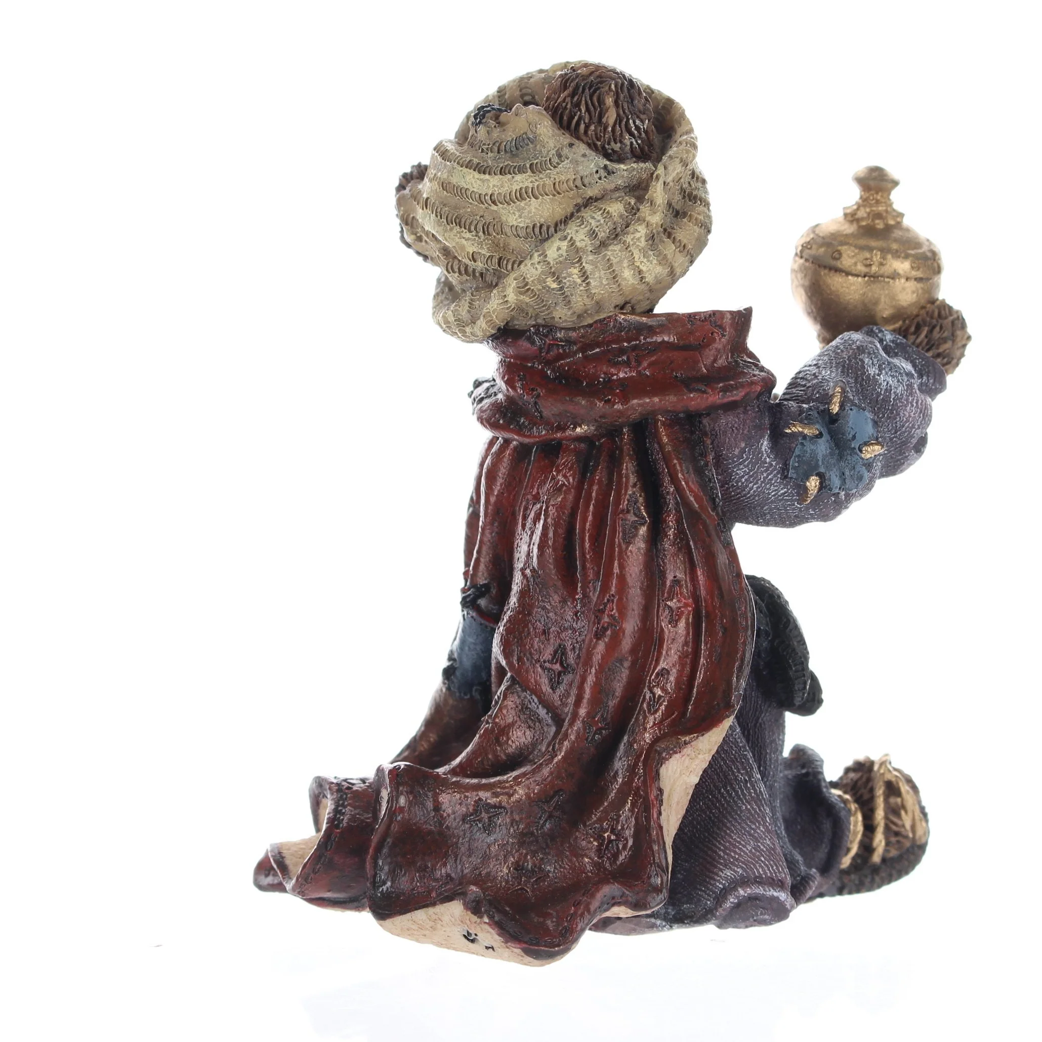 The Bearstone Collection Vintage 1995 Resin Figurine Raleigh As Balthasar W/Myrrh - Image 6
