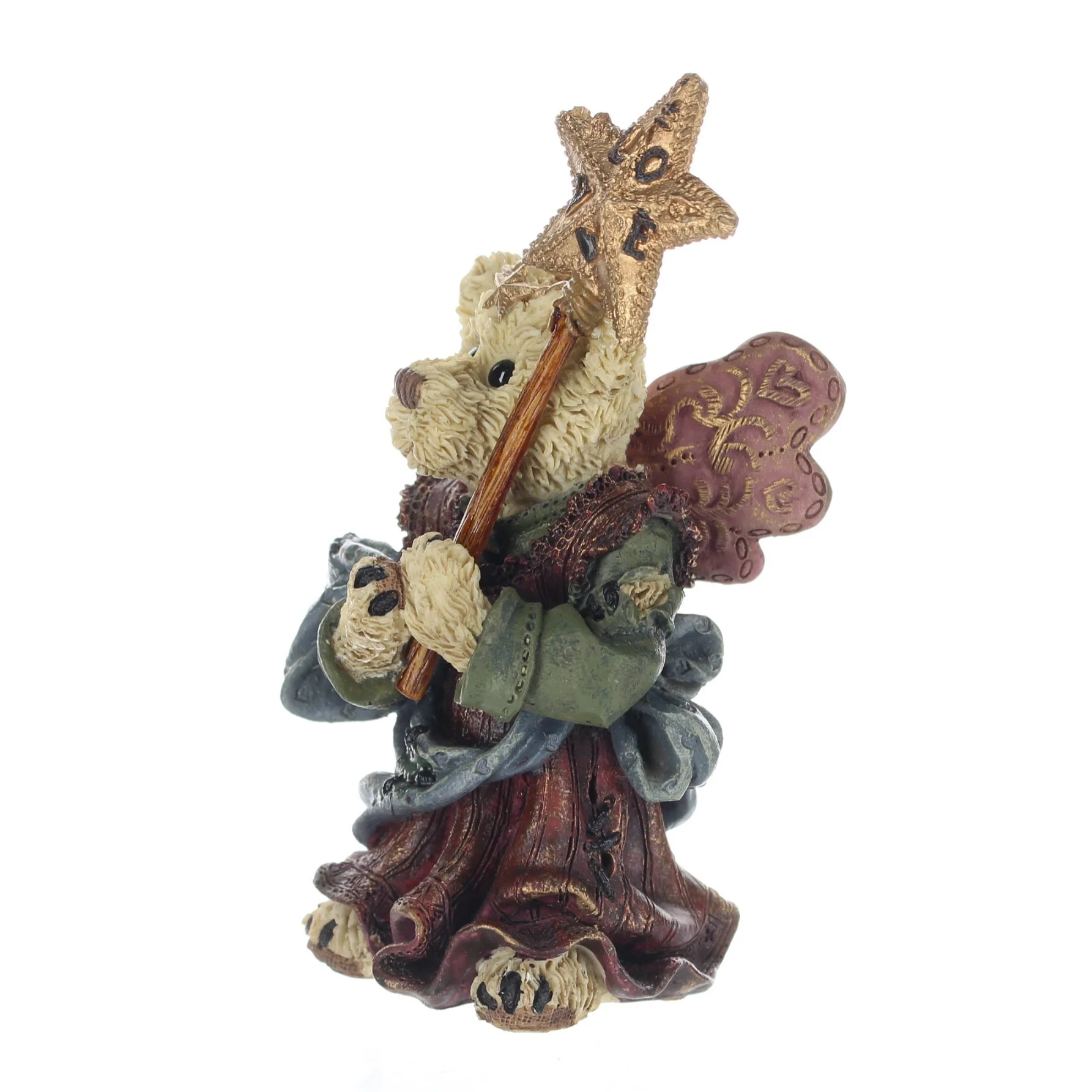 The Bearstone Collection Vintage  Resin Figurine Serendipity as The Guardian Angel - Image 2