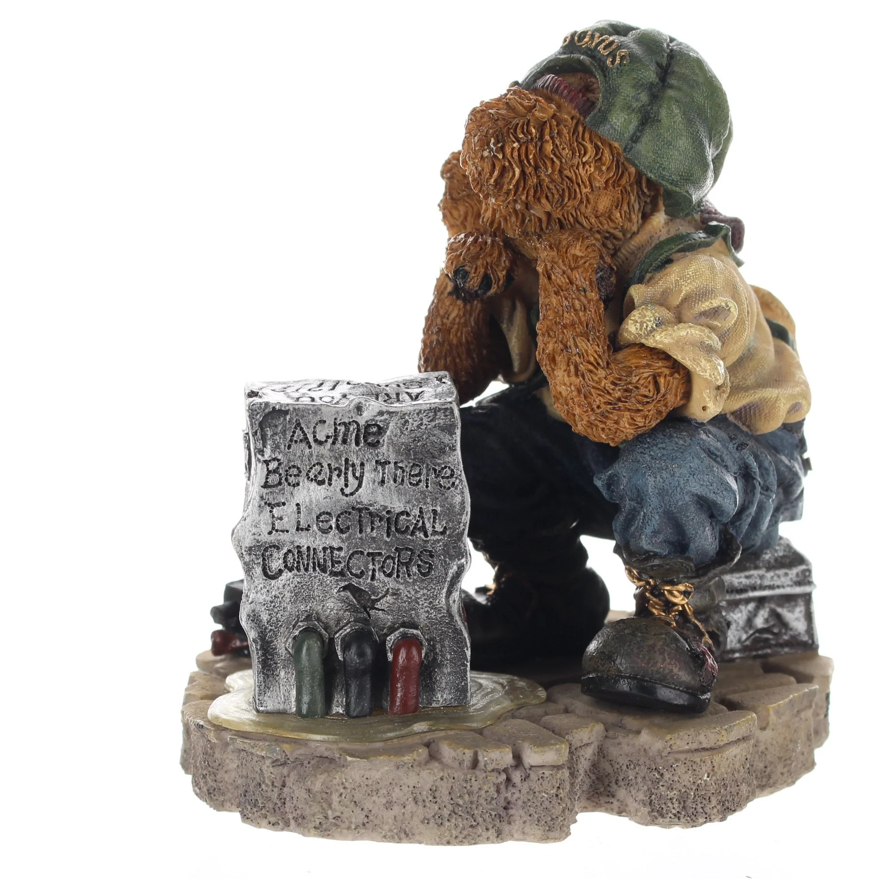 The Bearstone Collection Vintage 1998 Resin Figurine Sparky & The Box 227716 - Image 4