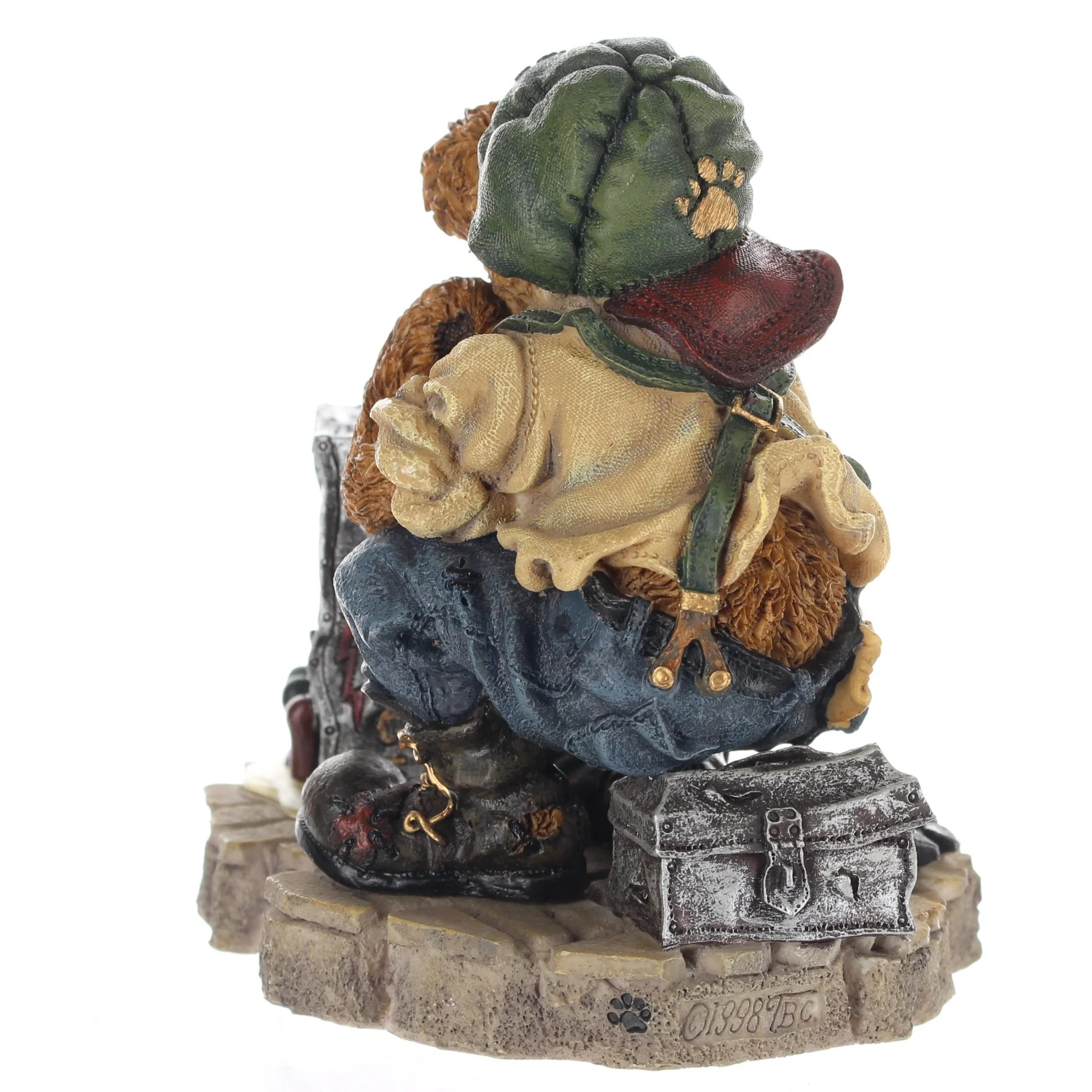 The Bearstone Collection Vintage 1998 Resin Figurine Sparky & The Box 227716 - Image 6