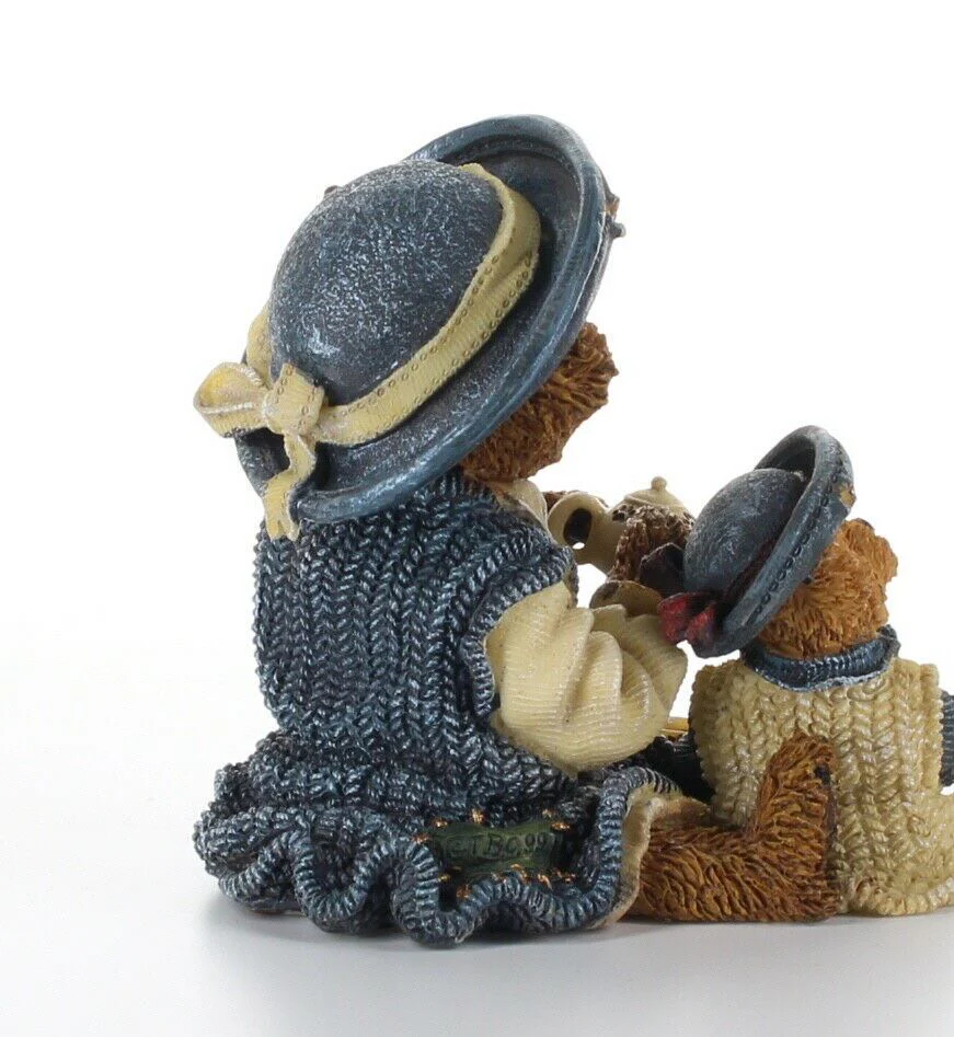 Boyds Bears Friends Bearstone Figurine Special Edition Fine Cup of Tea 02000-21 - Image 6