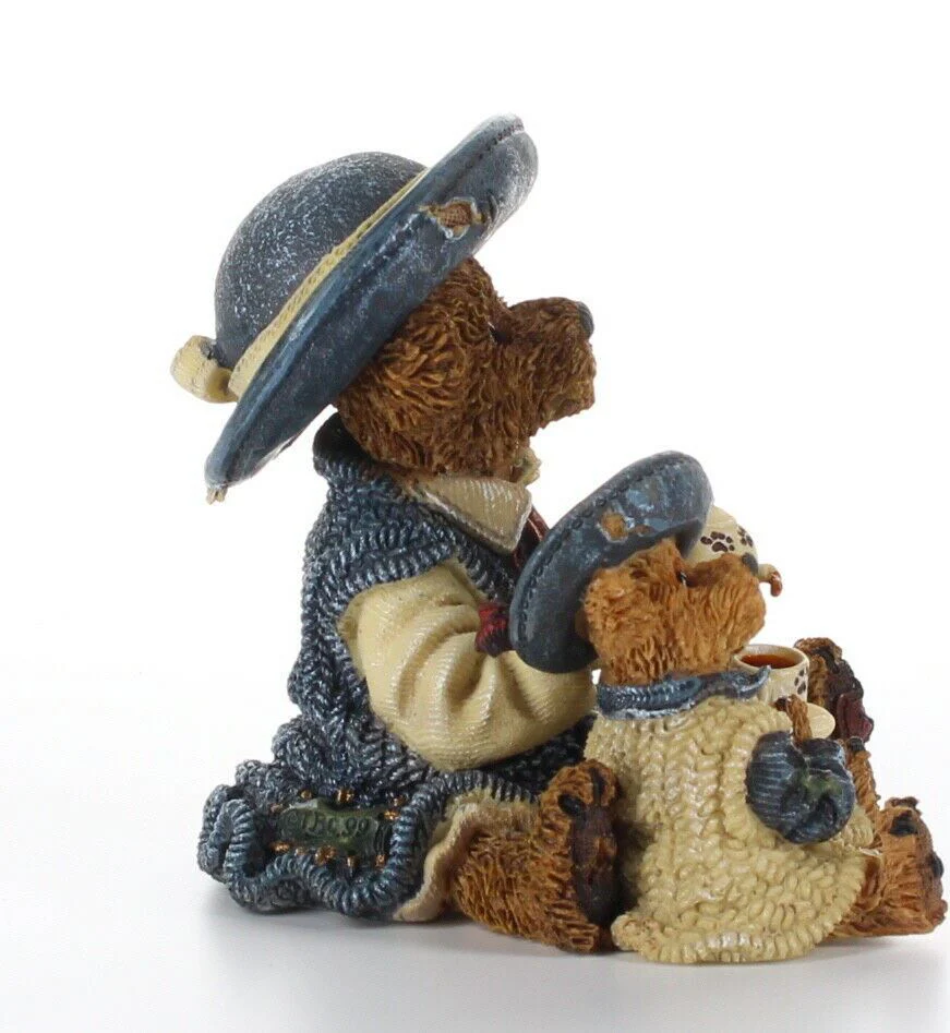 Boyds Bears Friends Bearstone Figurine Special Edition Fine Cup of Tea 02000-21 - Image 7