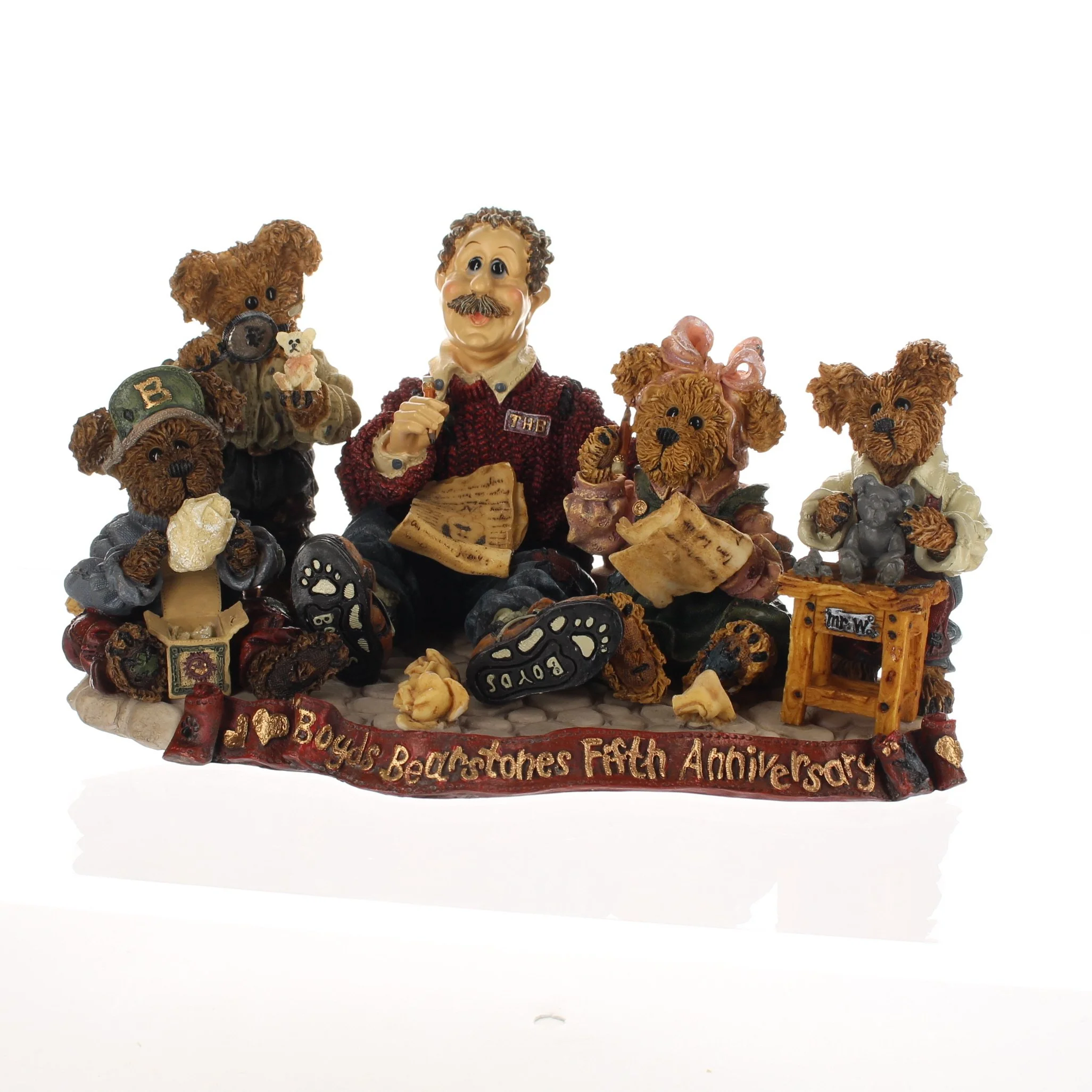 The Bearstone Collection Vintage 1998 Resin Figurine Work Is Love Made Visible