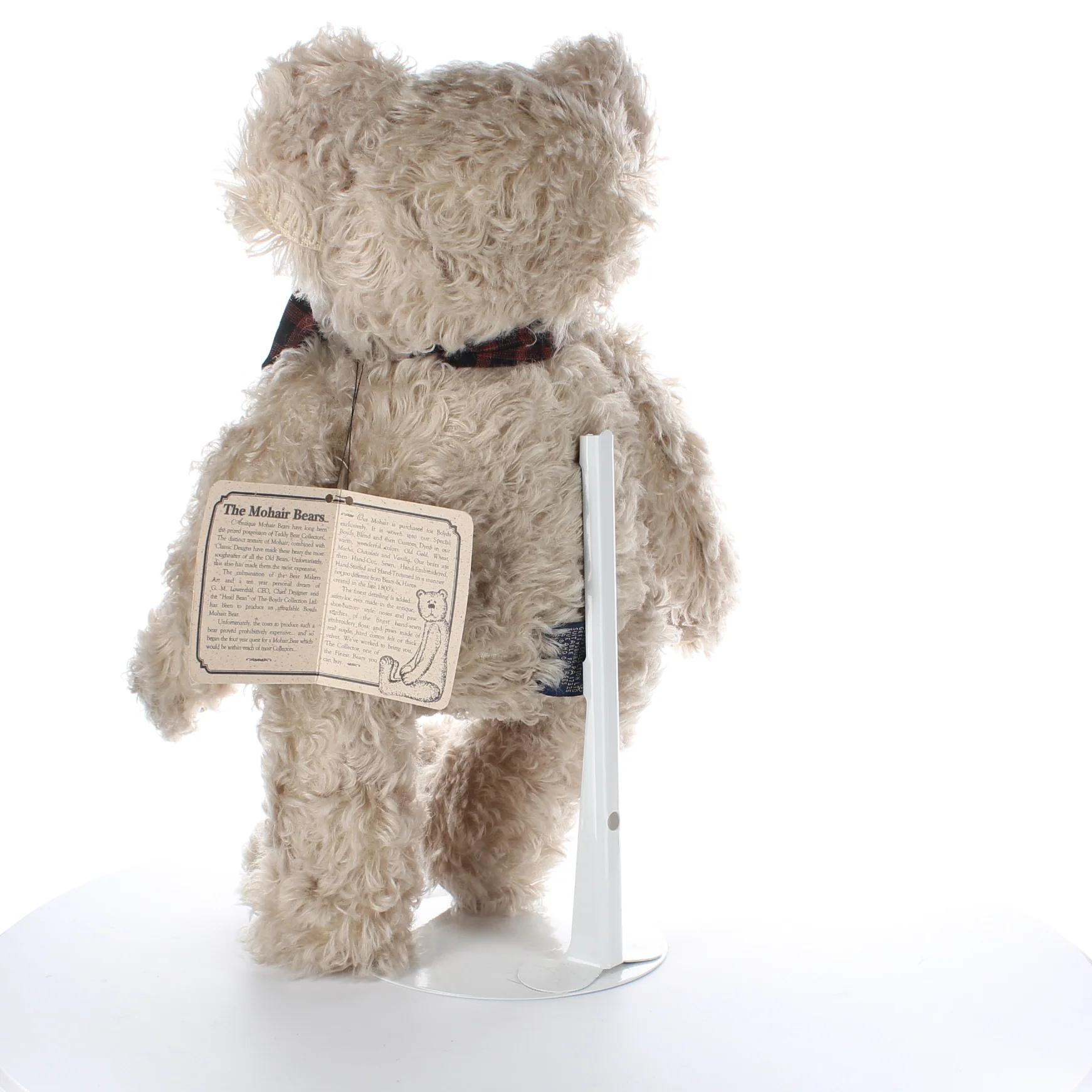 Boyds Bears & Friends Vintage Plush Bear Adams F Bearington Mohair Bear 15961 - Image 4