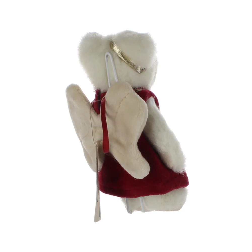 Boyds Bears & Friends Vintage Plush Bear white bear red velvet dress "HOPE" 2000 - Image 6