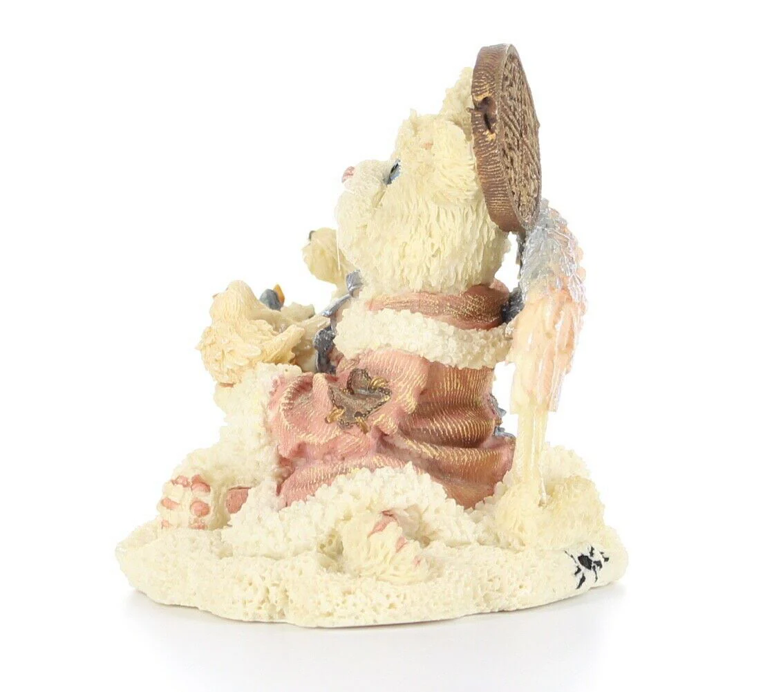 Boyds Bears & Friends Purrstone Figurine Christmas Peace on Earth #371004 Box - Image 3