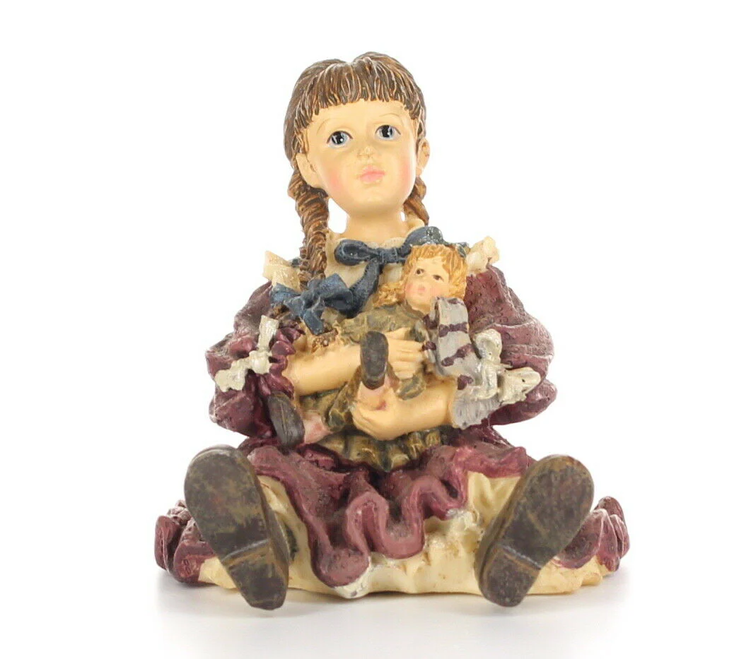 Boyds Bears Yesterdays Child Dollstone Figurine Patricia w/ Molly #3501 No Box