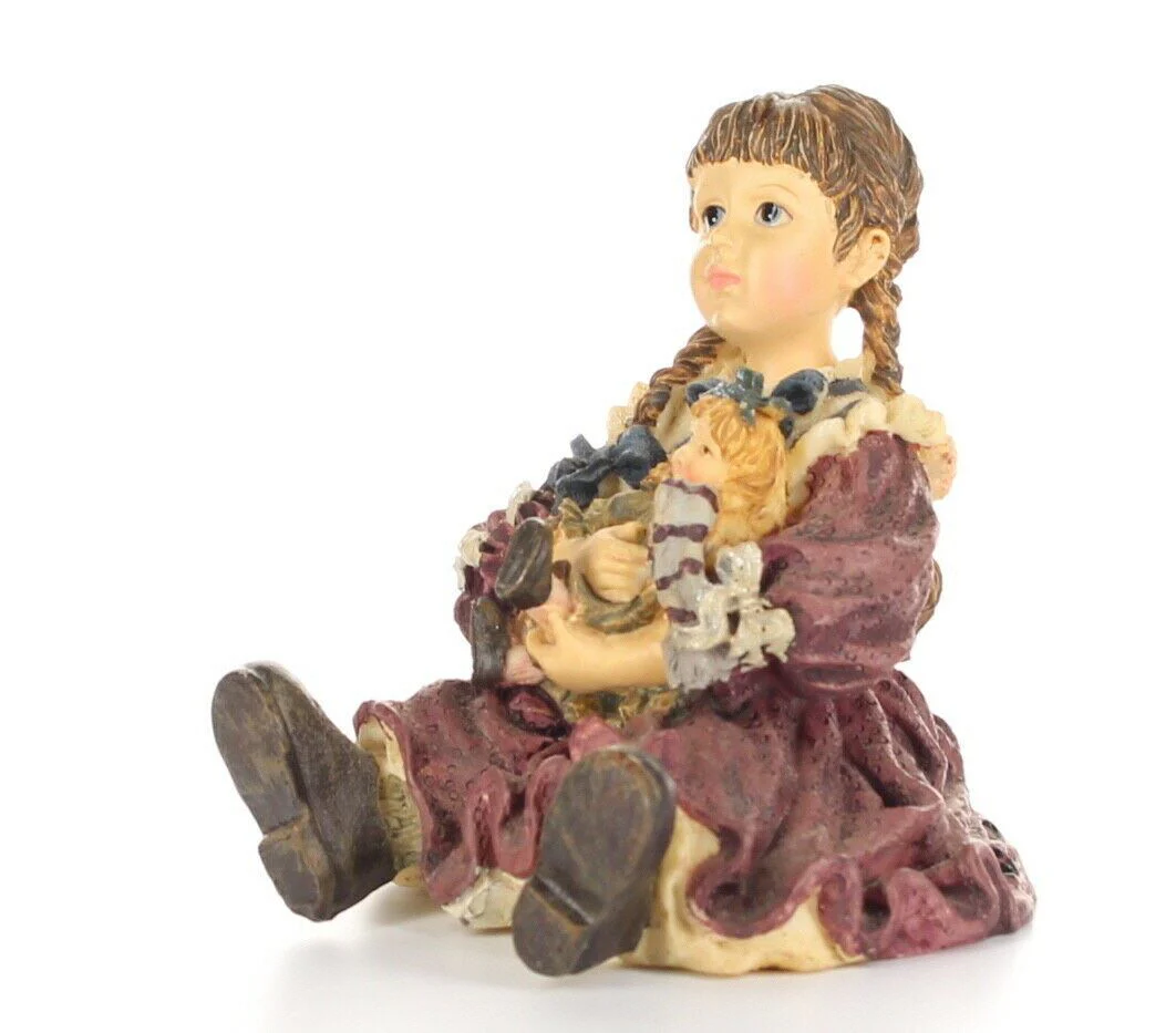 Boyds Bears Yesterdays Child Dollstone Figurine Patricia w/ Molly #3501 No Box - Image 2