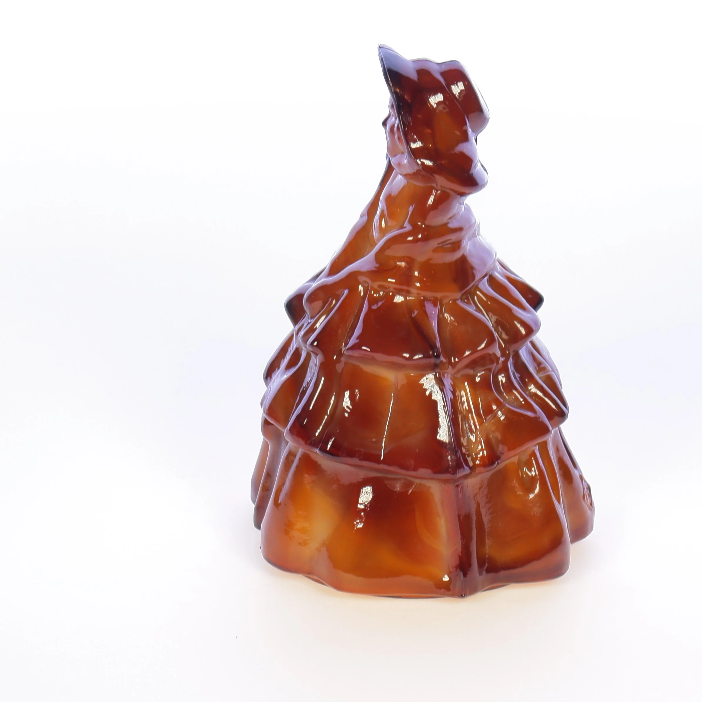 Boyds Crystal Art Glass Vintage 1980 Figurine Louise Doll Chocolate 3-27-80 - Image 3
