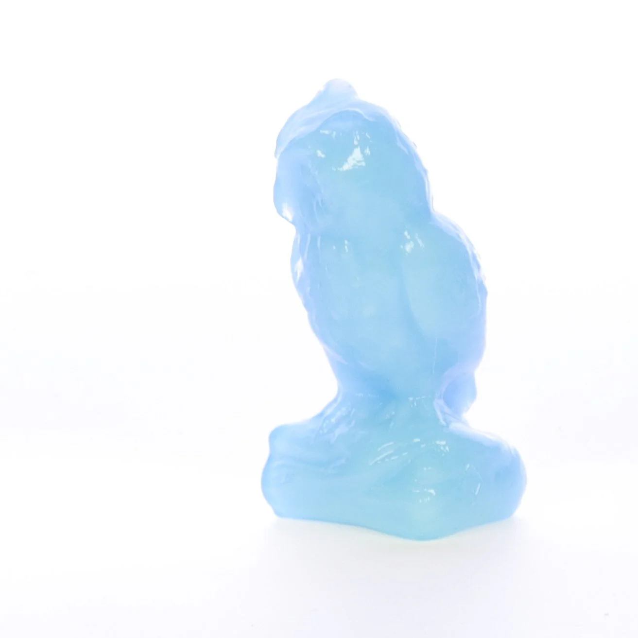 Boyd Glass Vintage 1979 Glass Figurine Boyd Glass Owl #023 - Image 3