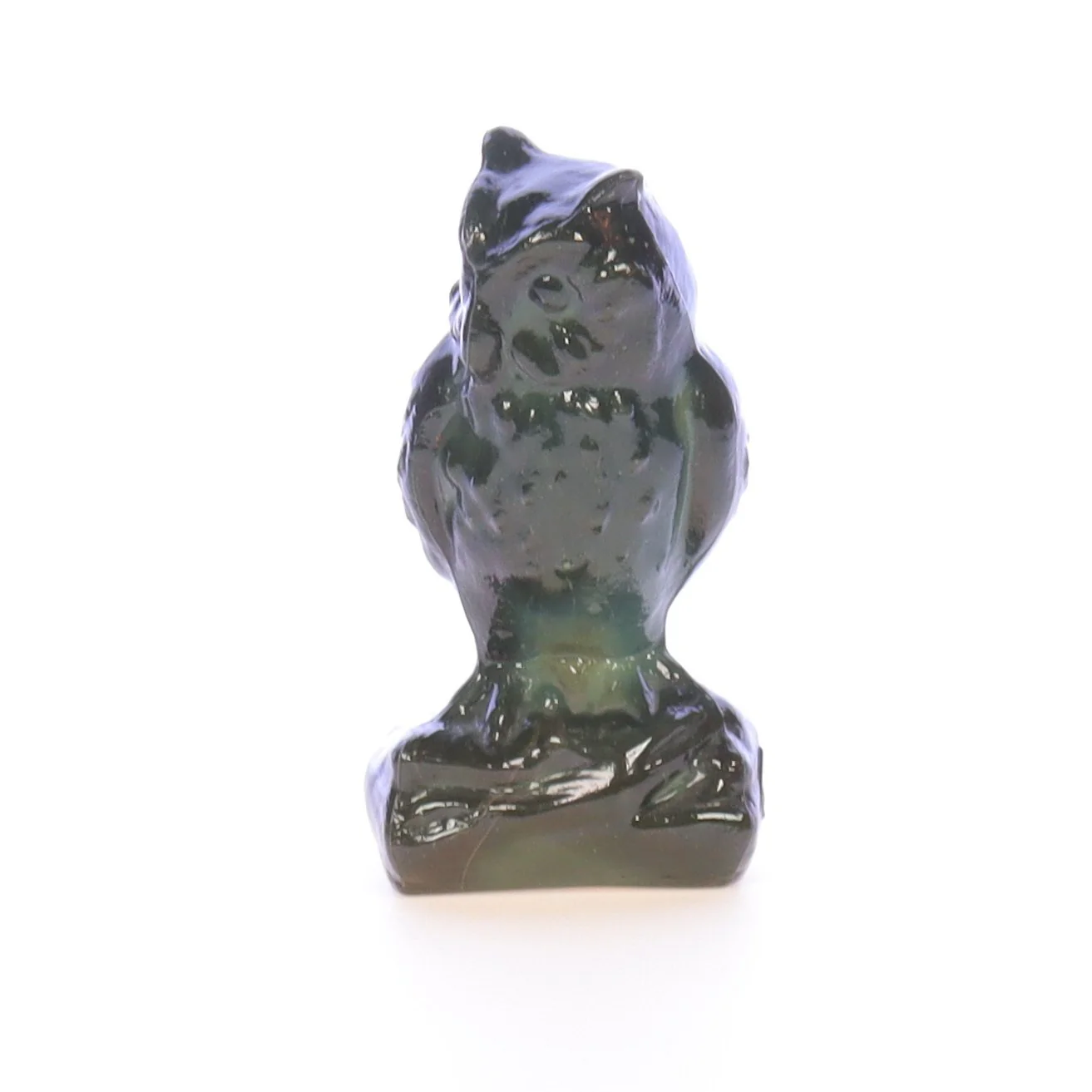 Boyd Glass Vintage 1979 Glass Figurine Boyd Glass Owl #025 - Image 2