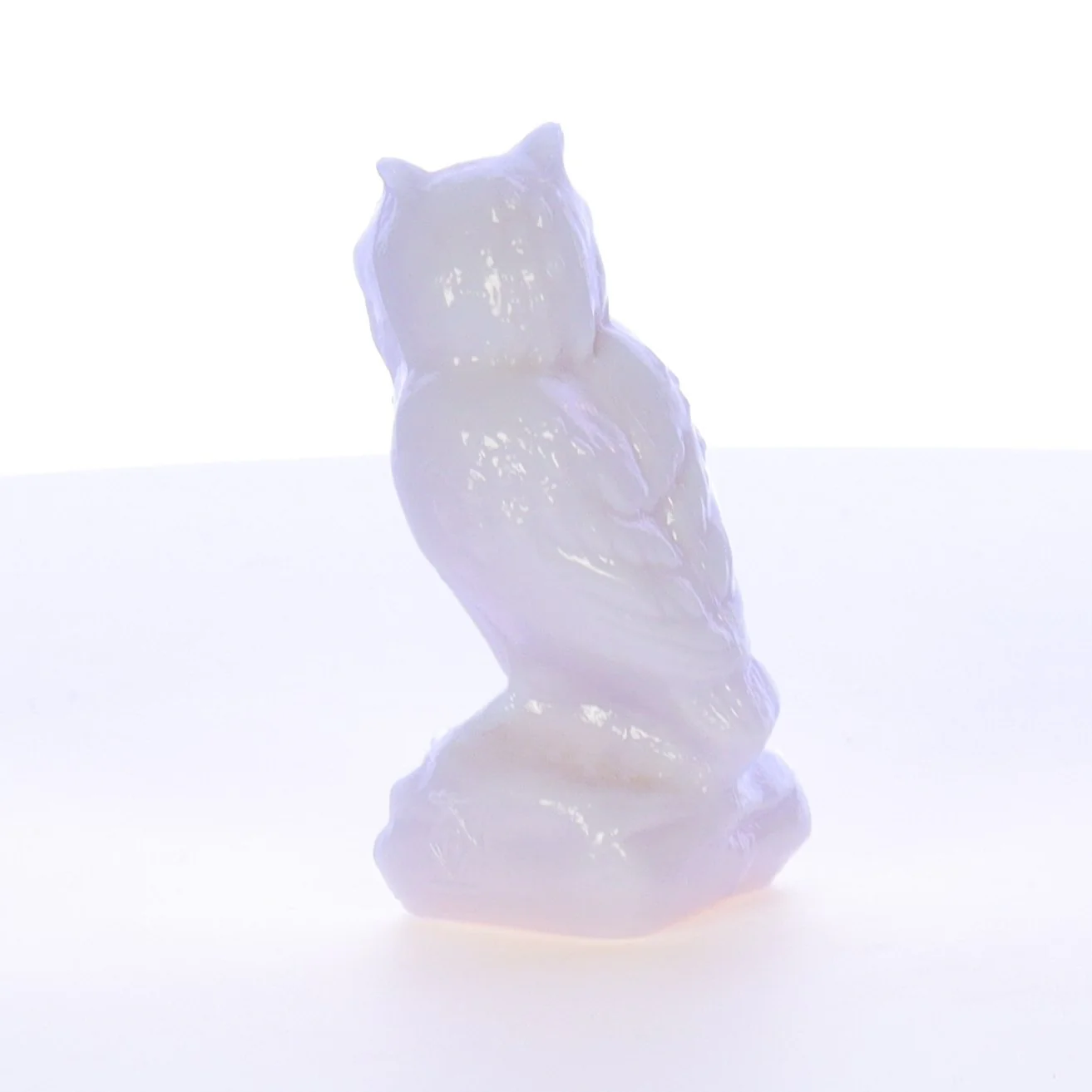 Boyd Glass Vintage 1994 Glass Figurine Boyd Glass Owl #078 - Image 5