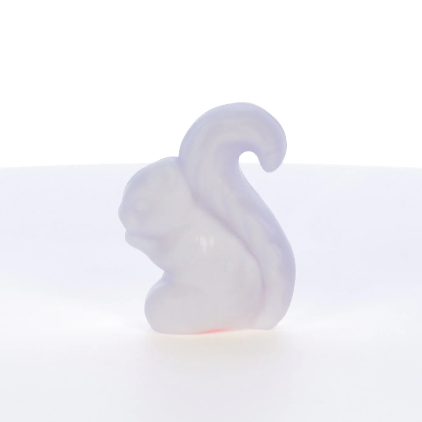 Boyd Crystal Art Glass Vintage Sammy the Squirrel Figurine Silver Fox Satin - Image 4