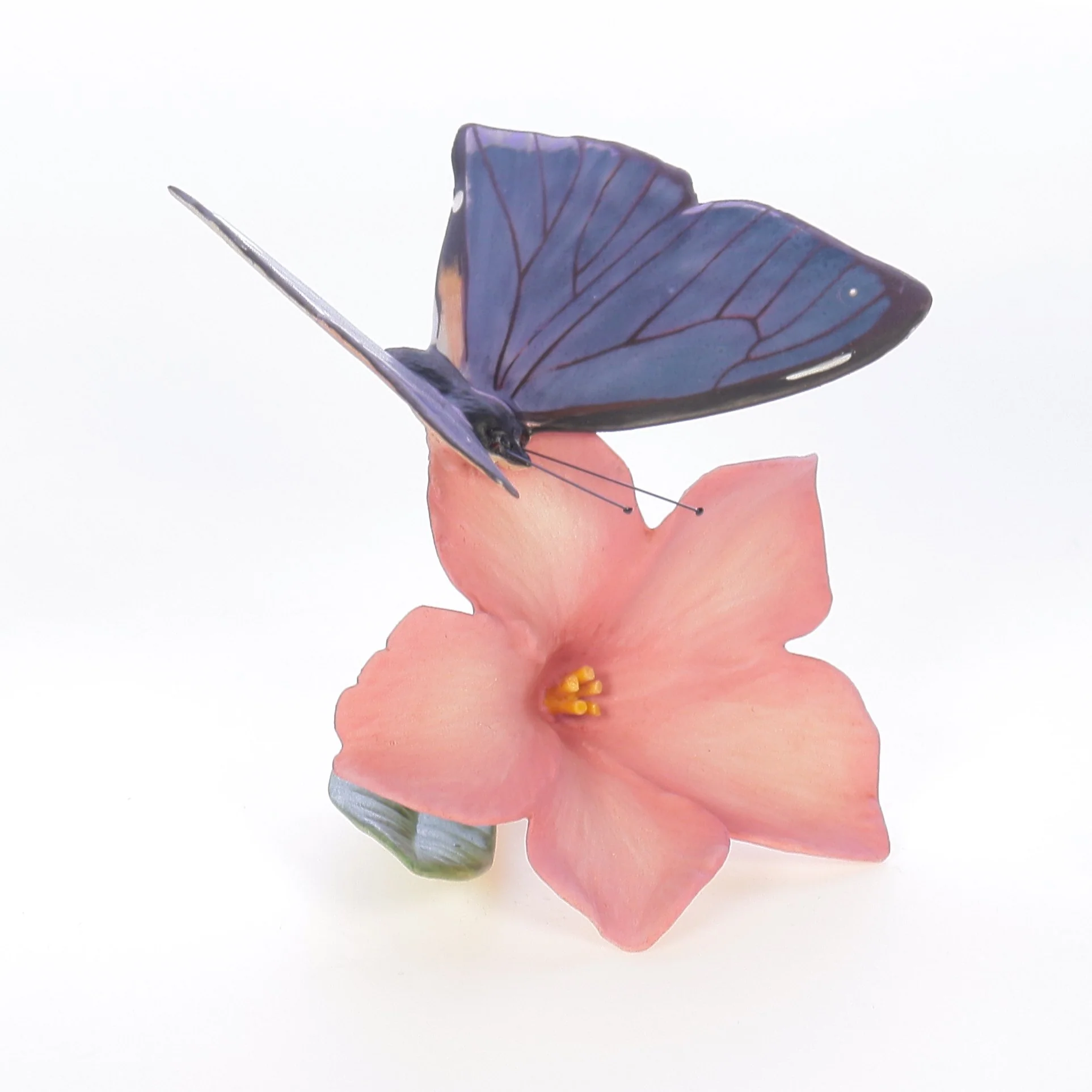 Butterflies of the World Vintage 1985 Porcelain Figurine - Image 6