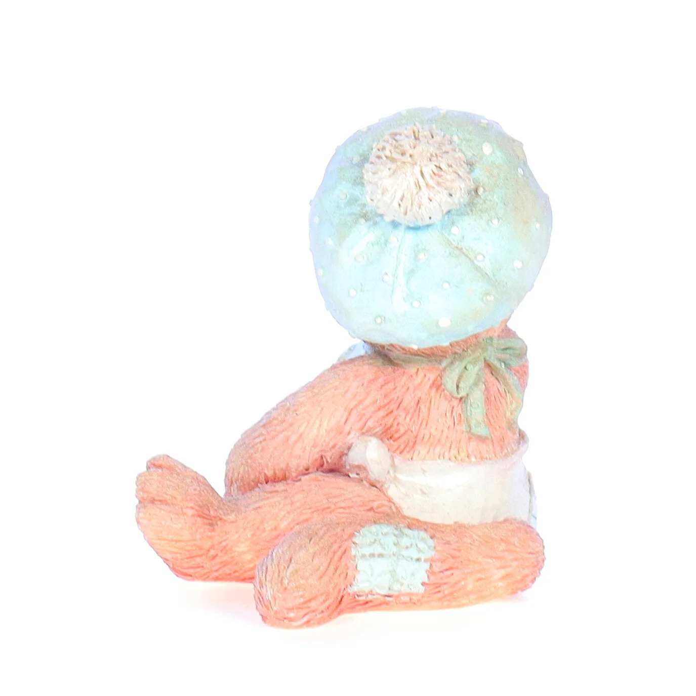 Calico Kittens Vintage Resin New Baby Figurine 628433 A Bundle of Love 1992 2.5" - Image 4