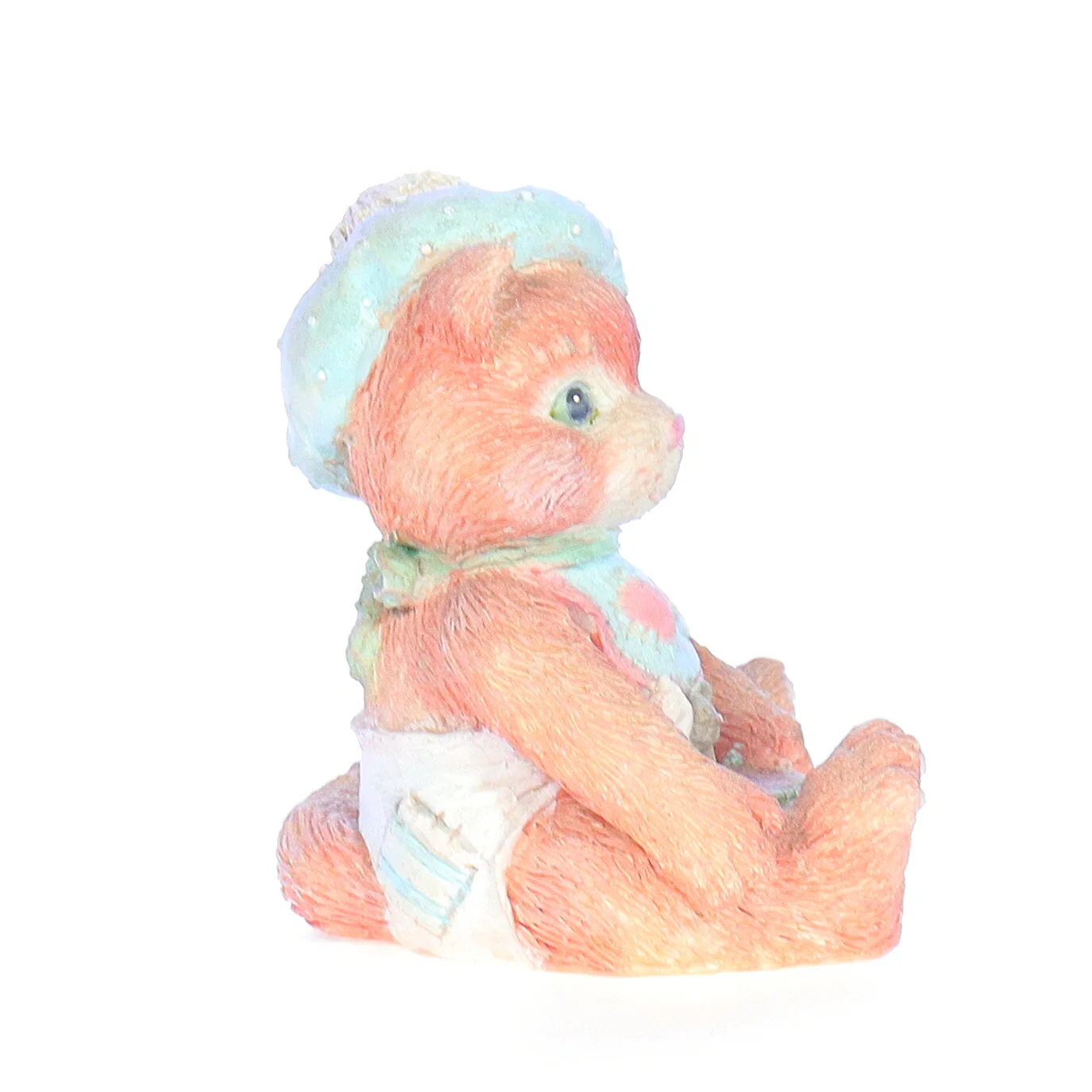 Calico Kittens Vintage Resin New Baby Figurine 628433 A Bundle of Love 1992 2.5" - Image 7