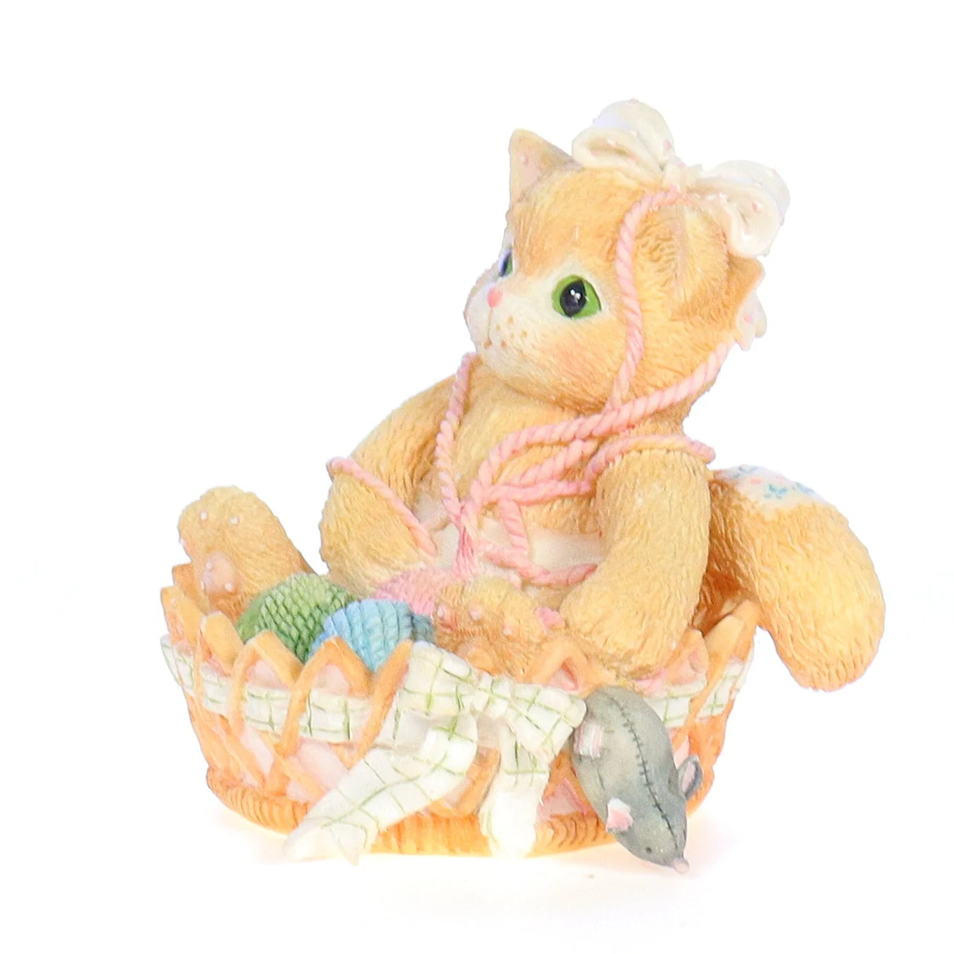 Calico Kittens Vintage 1995 Resin Figurine A Little Litter Of Blessings 168602 - Image 2