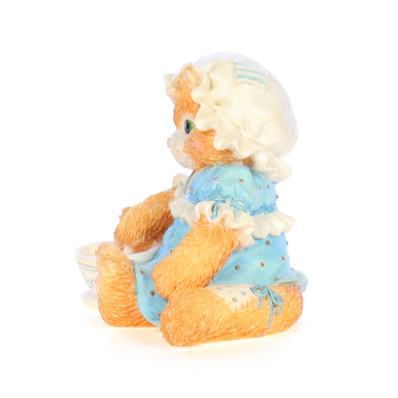 Calico Kittens Vintage 1994 Resin Figurine Finicky An Unexpected Treat 112321 - Image 3