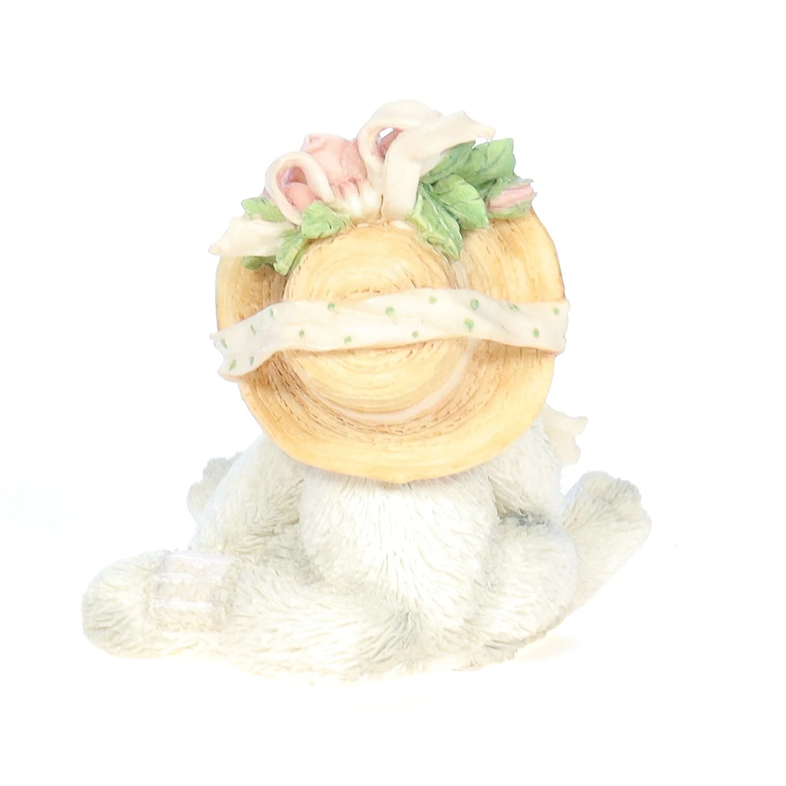 Calico Kittens Vintage 1992 Resin Figurine our Friendship Blossomed From The Heart - Image 5