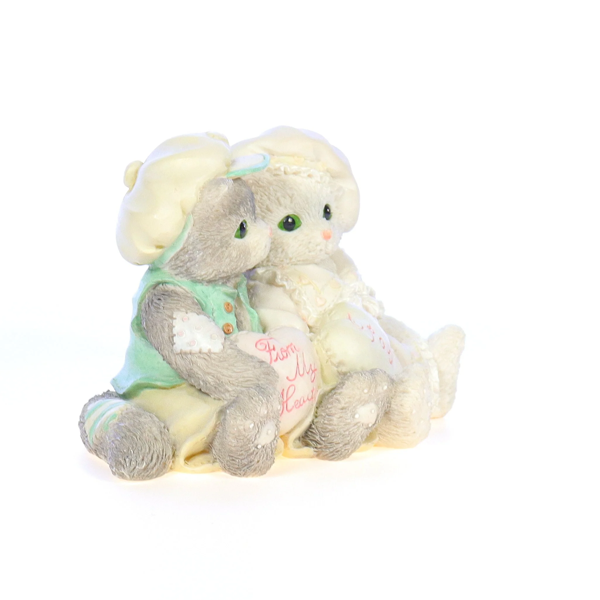 Calico Kittens Vintage 1994 Resin Figurine Paws-itively In Love 102571 - Image 8