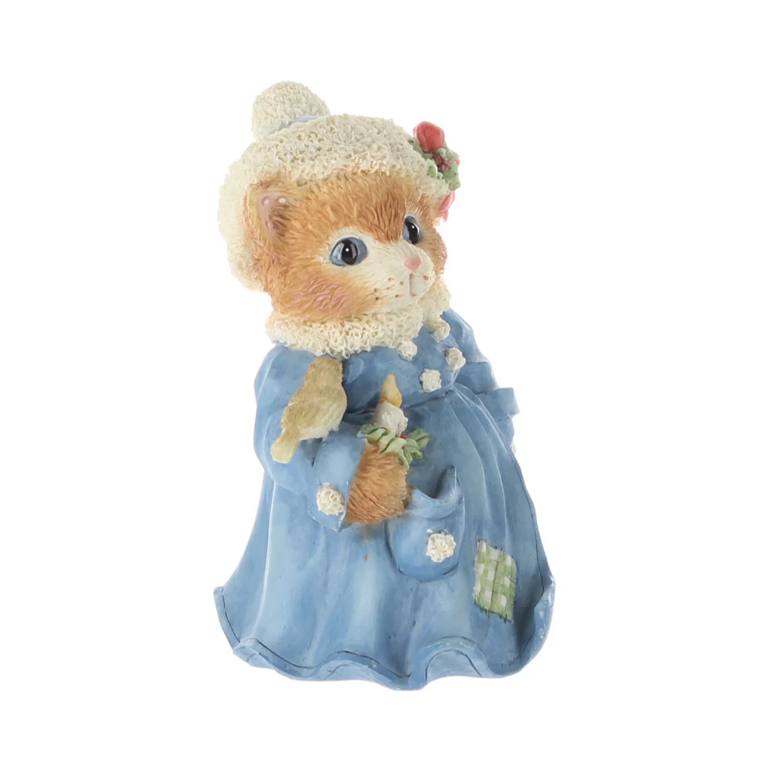 Calico Kittens Vintage 1995 Resin Figurine Silent Night 144622 - Image 8