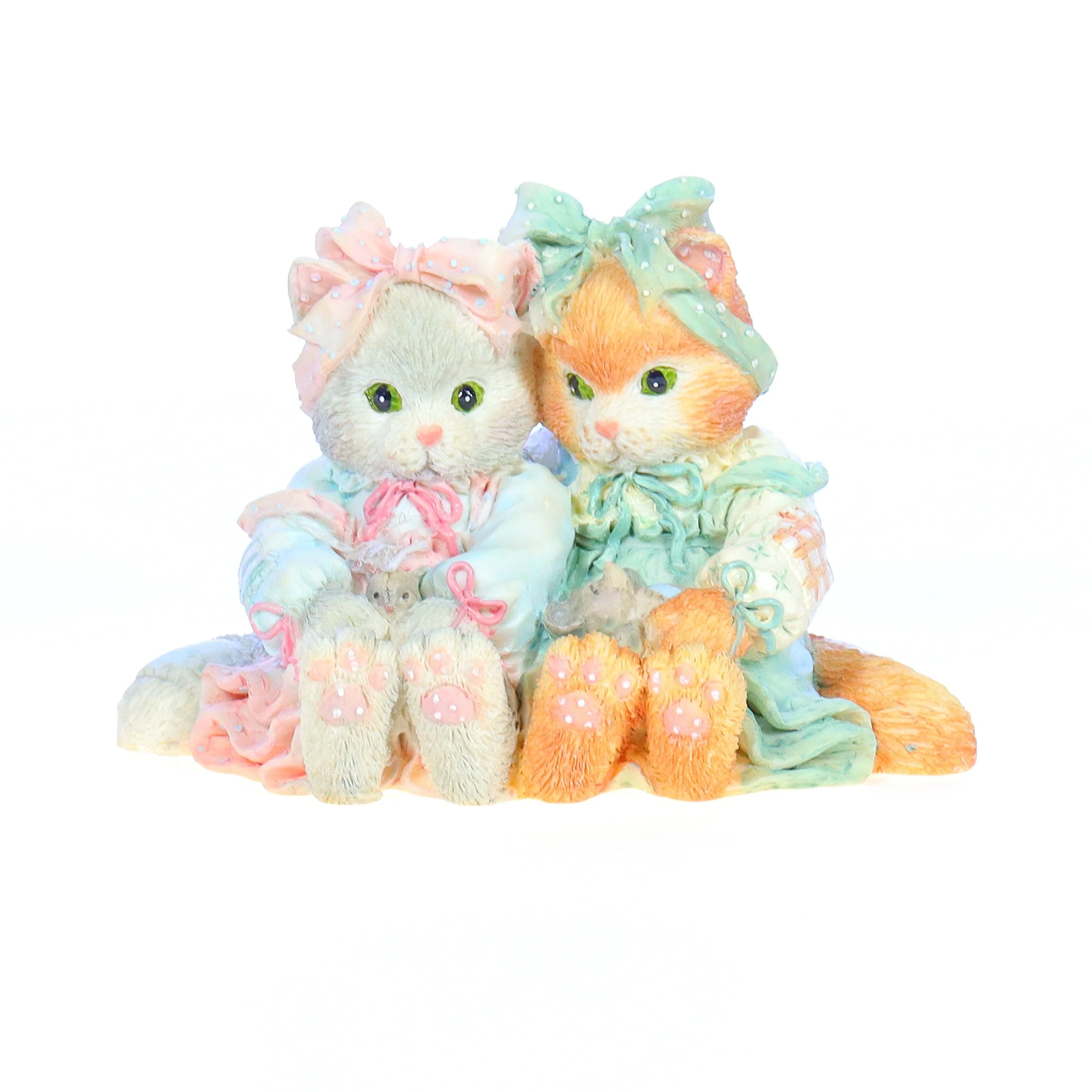 Calico Kittens Vintage 1992 Resin Figurine We're A Purr-Fect Pair 627925