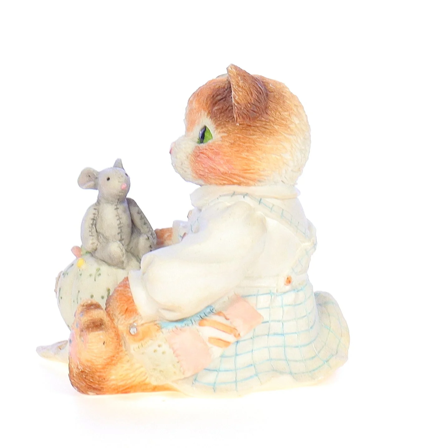 Calico Kittens Vintage 1994 Resin Figurine Your Patchwork Charm Shows Through - Image 3