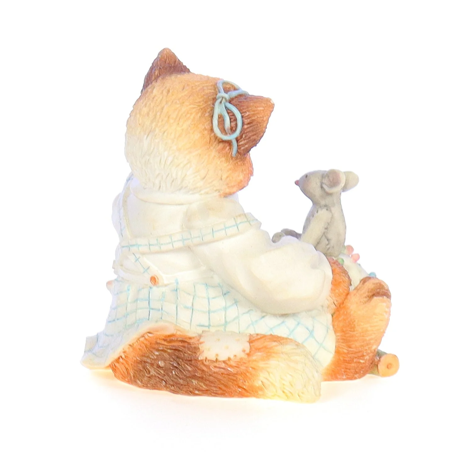 Calico Kittens Vintage 1994 Resin Figurine Your Patchwork Charm Shows Through - Image 6