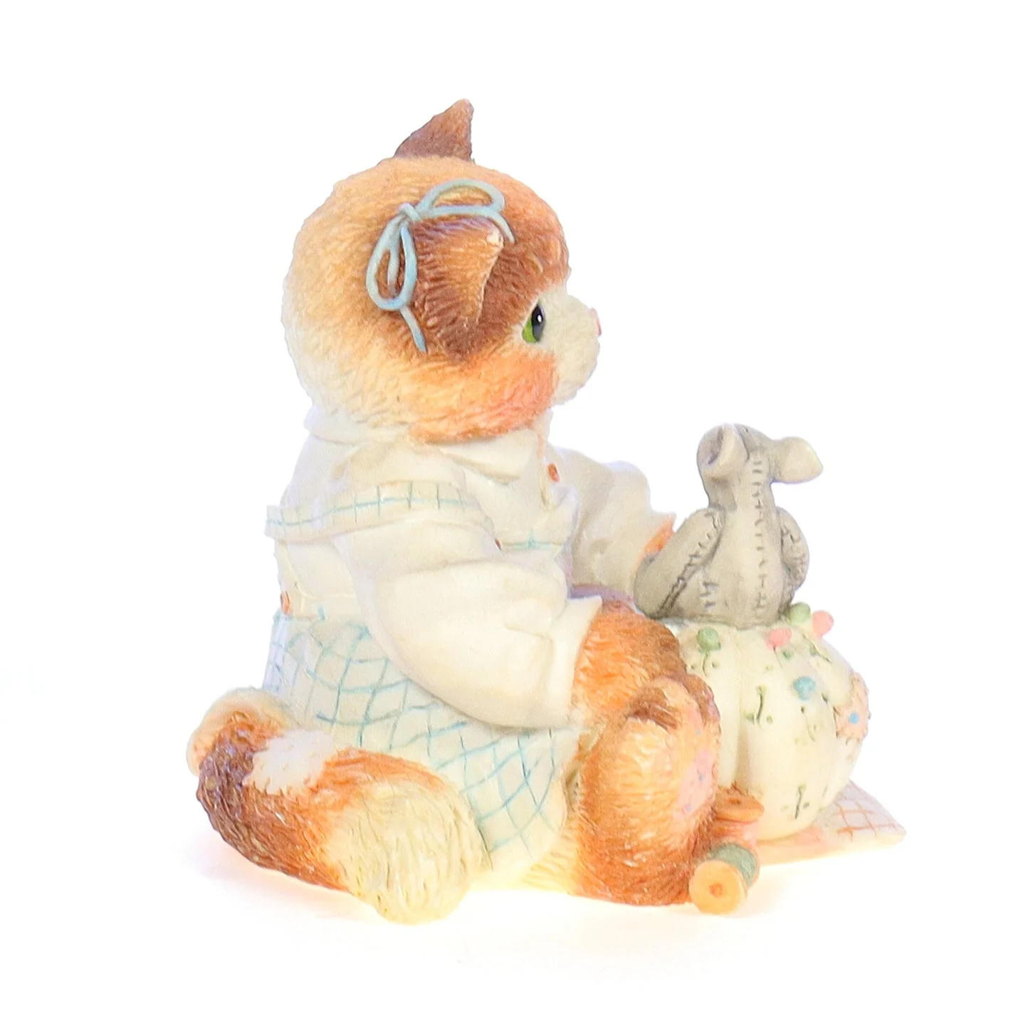 Calico Kittens Vintage 1994 Resin Figurine Your Patchwork Charm Shows Through - Image 7