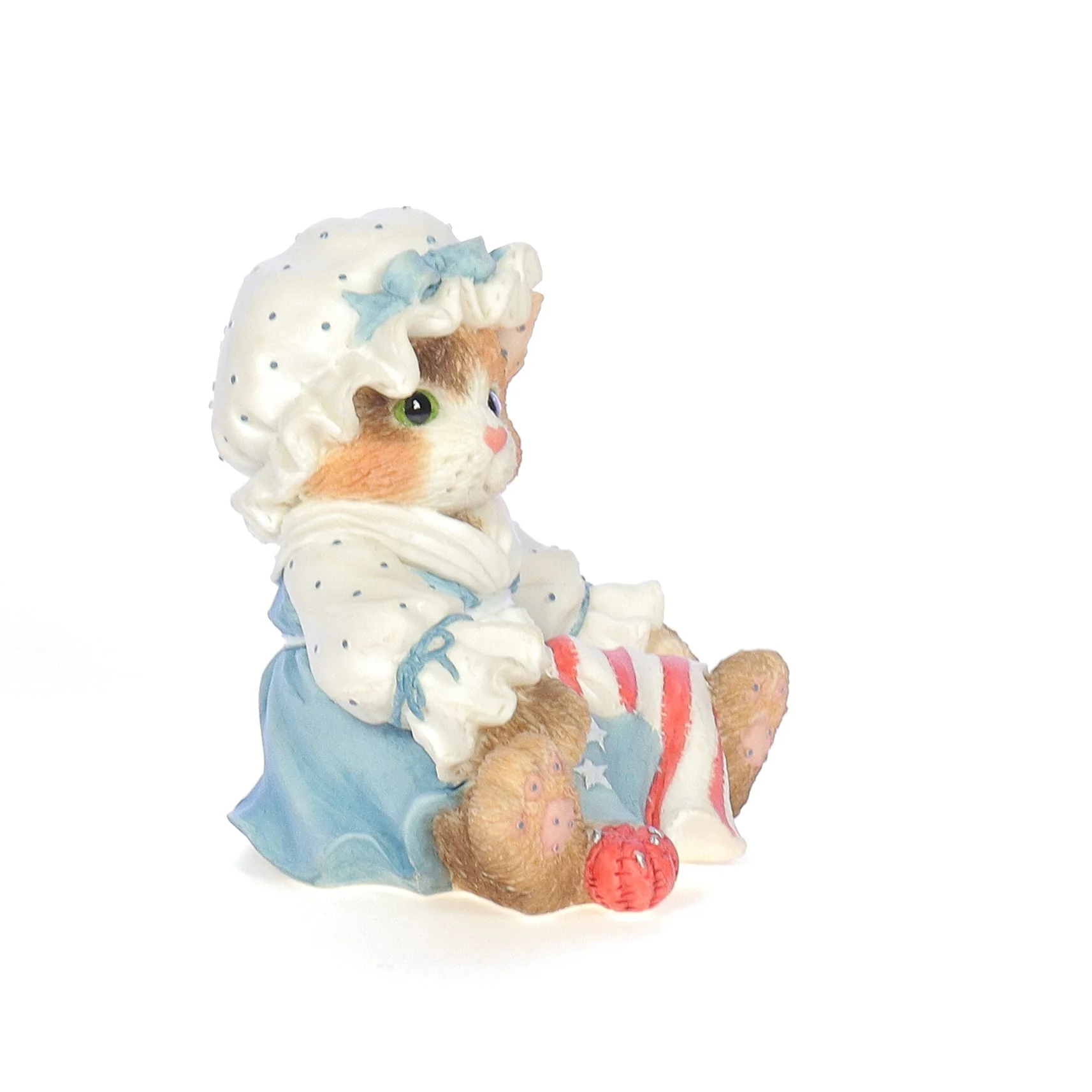 Calico Kittens Vintage 1994 Resin Figurine You're My All American Friend 129607 - Image 8